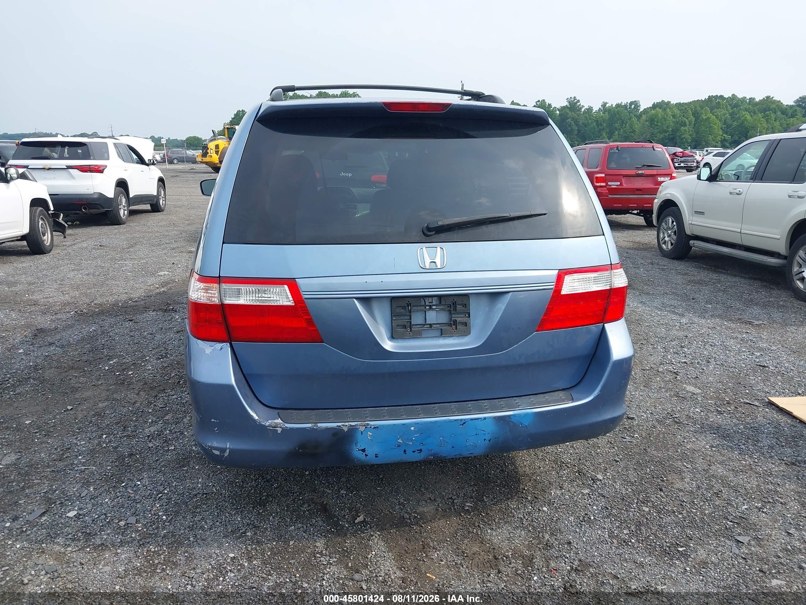 2006 Honda Odyssey Ex Blue vin: 5FNRL38436B060226