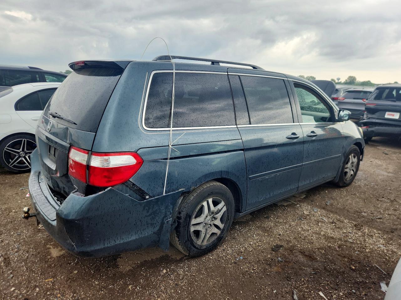2006 Honda Odyssey Ex Gray vin: 5FNRL38436B108498