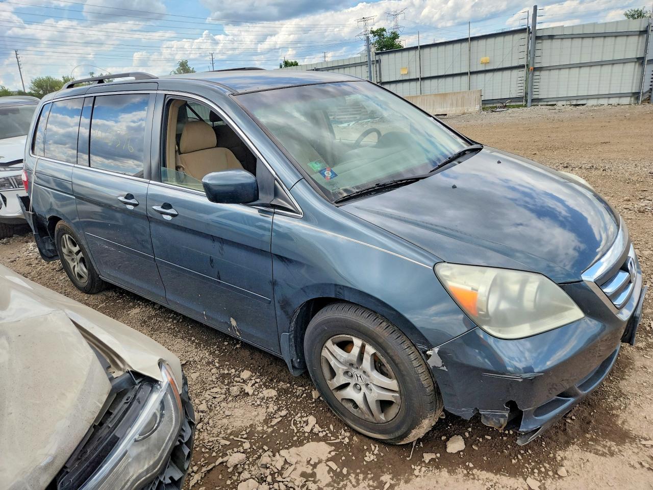 2006 Honda Odyssey Ex Gray vin: 5FNRL38436B108498