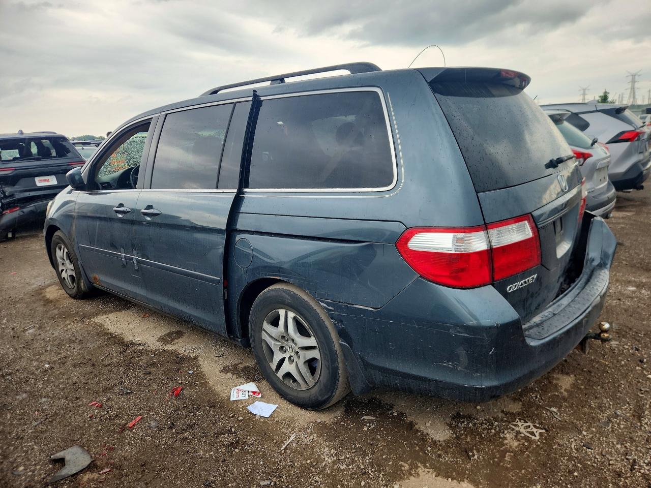 2006 Honda Odyssey Ex Gray vin: 5FNRL38436B108498