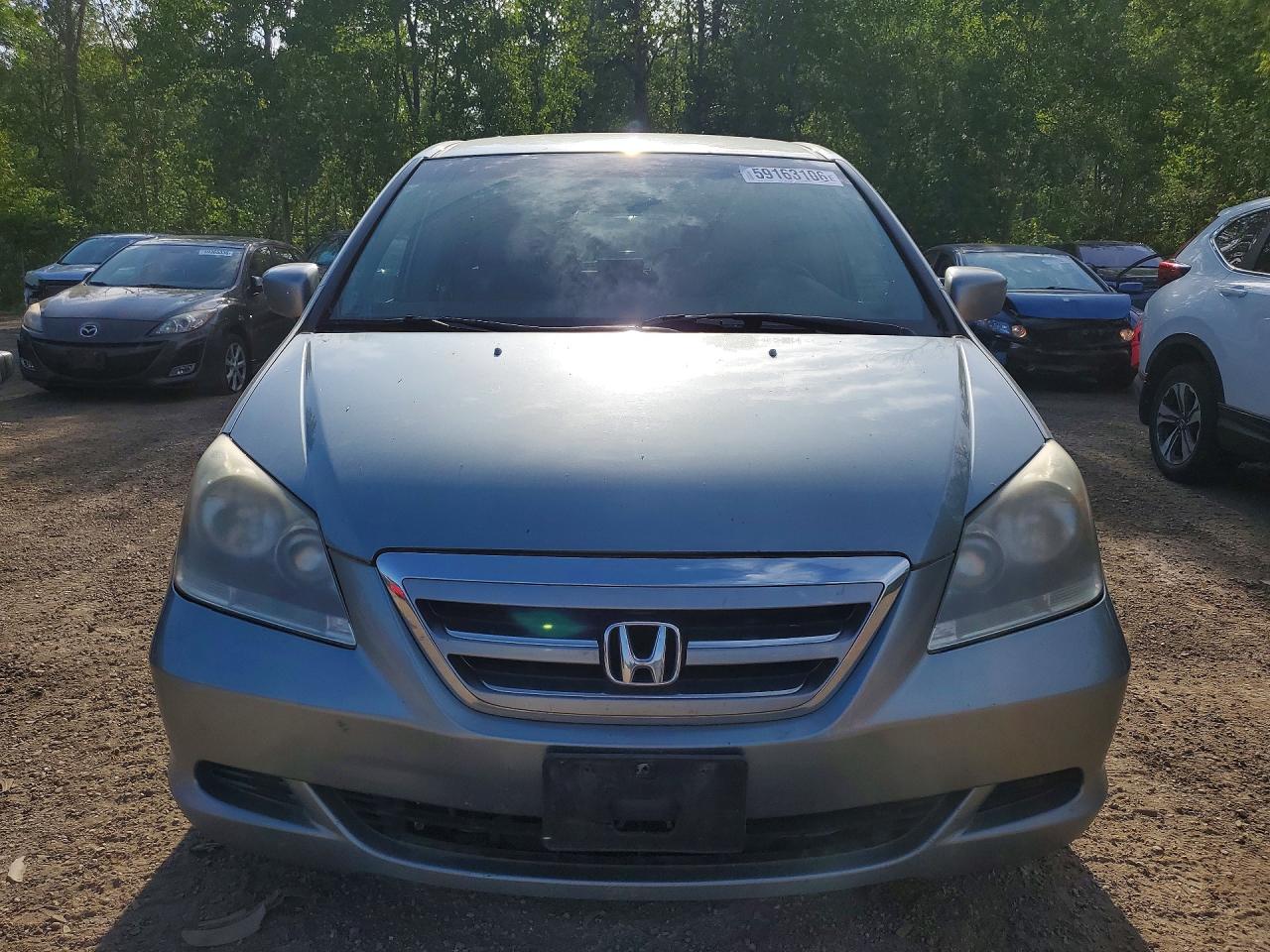 2006 Honda Odyssey Ex Silver vin: 5FNRL38436B125706