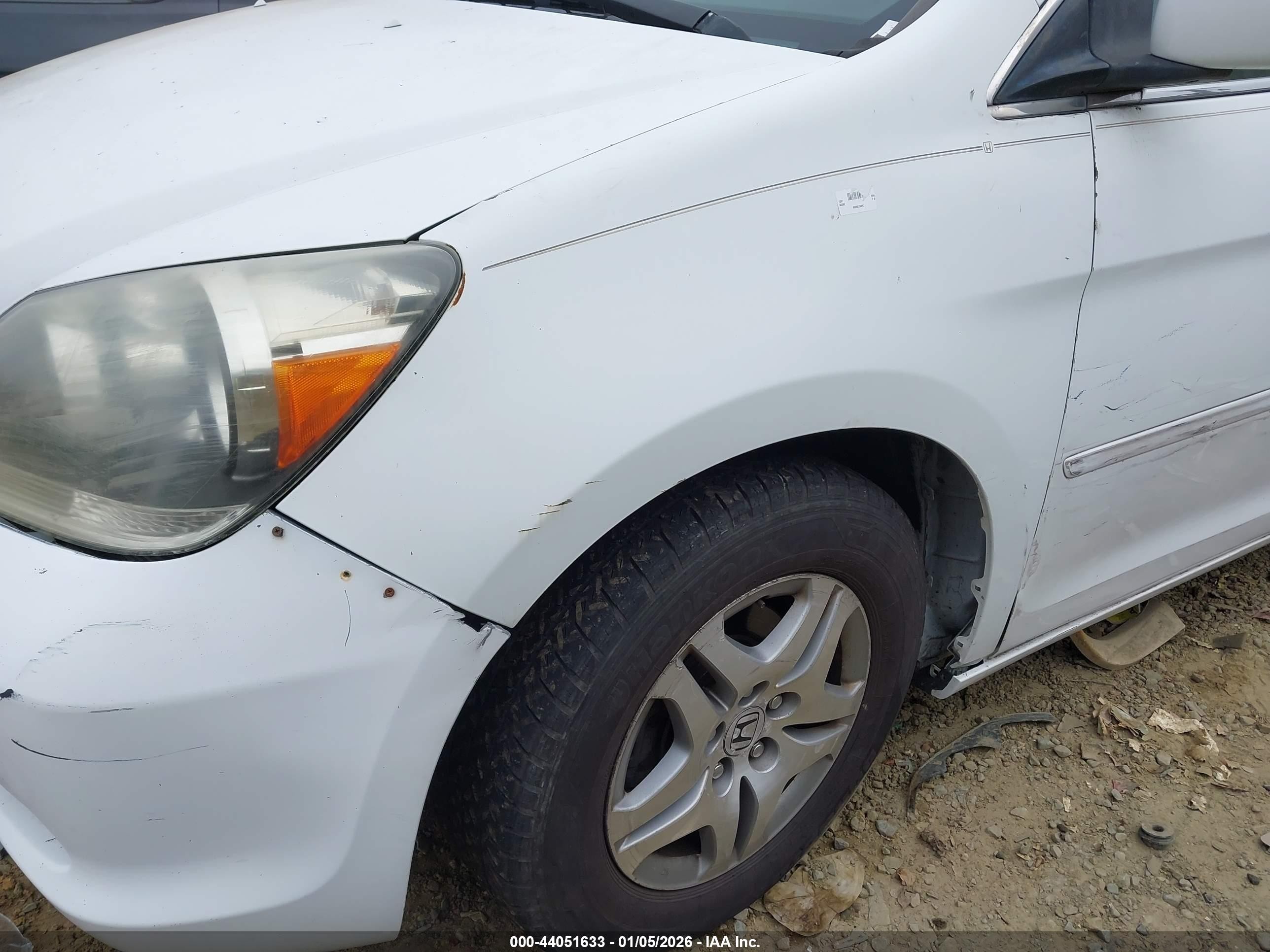 2006 Honda Odyssey Ex Белый vin: 5FNRL38436B459069