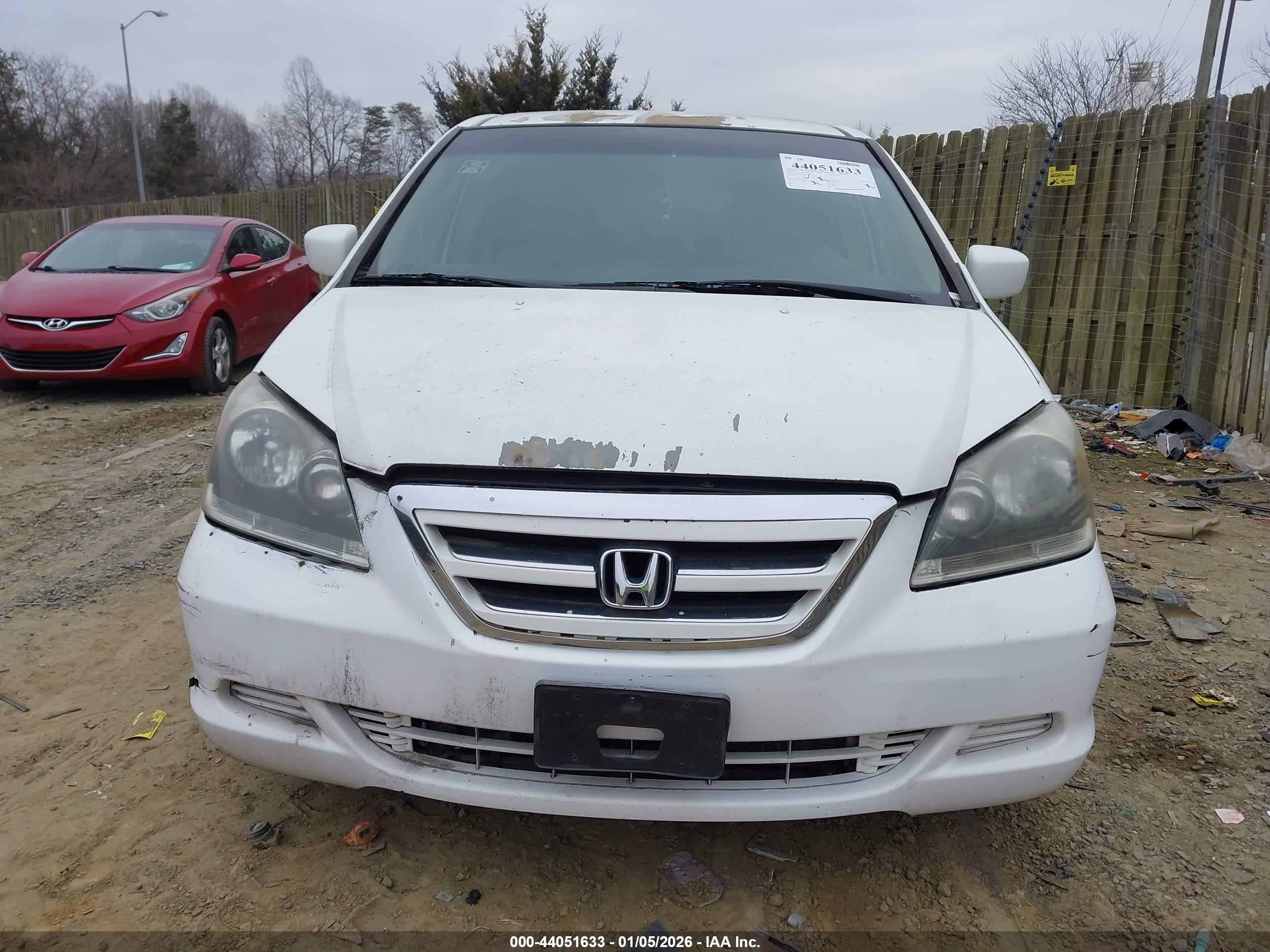 2006 Honda Odyssey Ex Белый vin: 5FNRL38436B459069