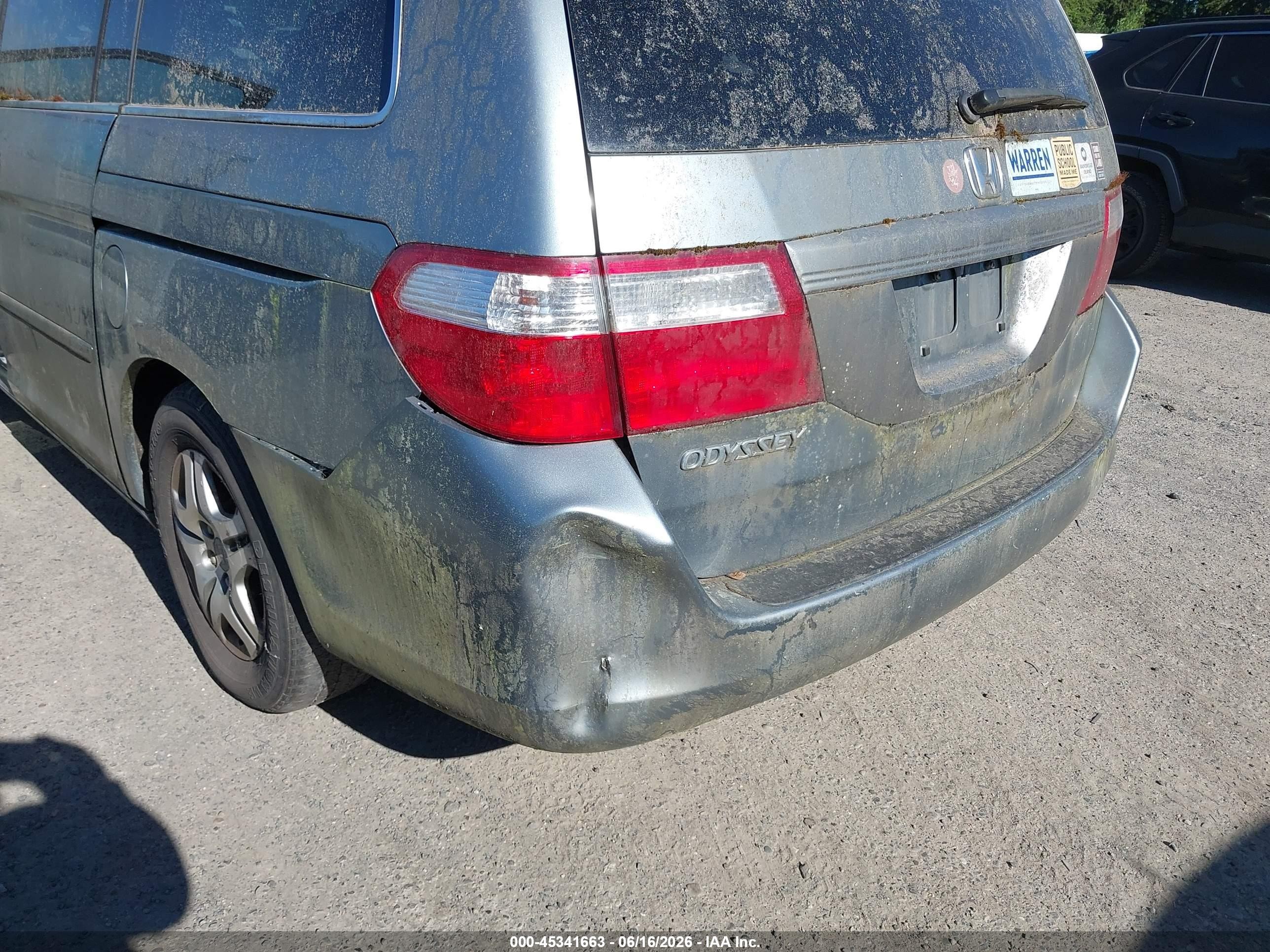 2007 Honda Odyssey Ex Silver vin: 5FNRL38437B000898