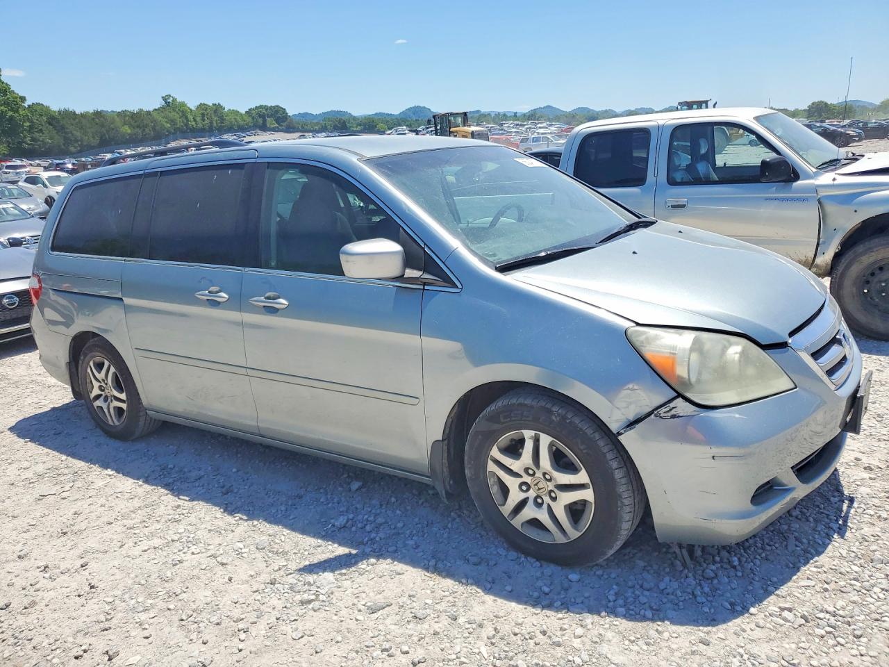 2007 Honda Odyssey Ex Green vin: 5FNRL38437B024201