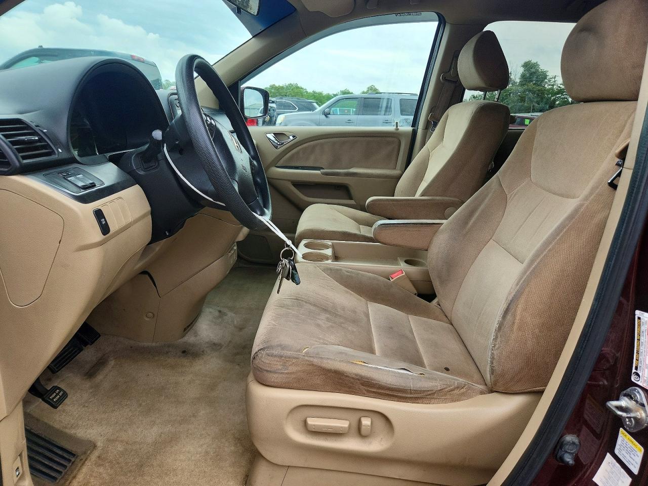 2007 Honda Odyssey Ex Burgundy vin: 5FNRL38437B074144