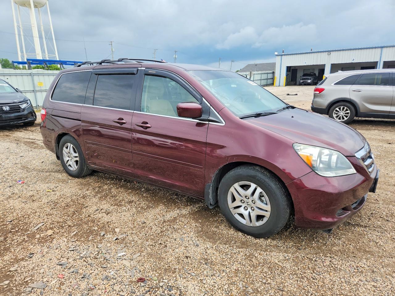 2007 Honda Odyssey Ex Burgundy vin: 5FNRL38437B074144