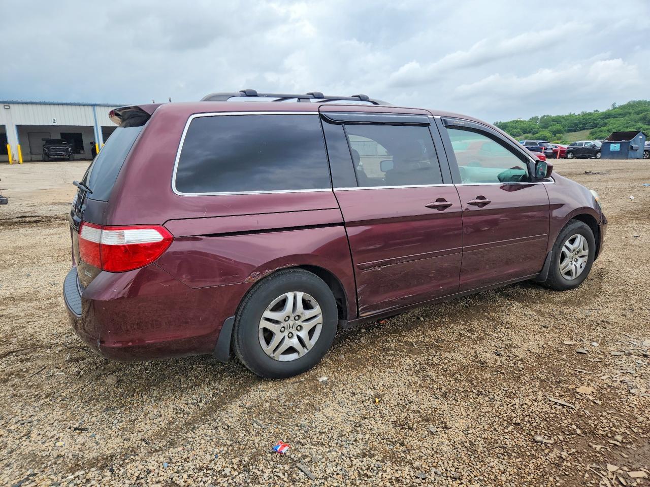2007 Honda Odyssey Ex Burgundy vin: 5FNRL38437B074144