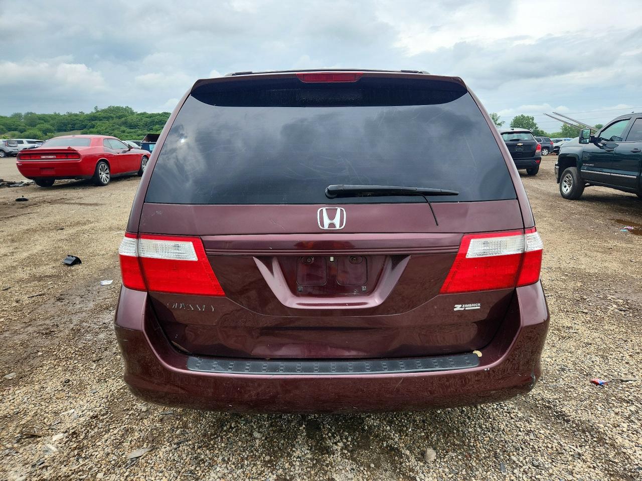 2007 Honda Odyssey Ex Burgundy vin: 5FNRL38437B074144
