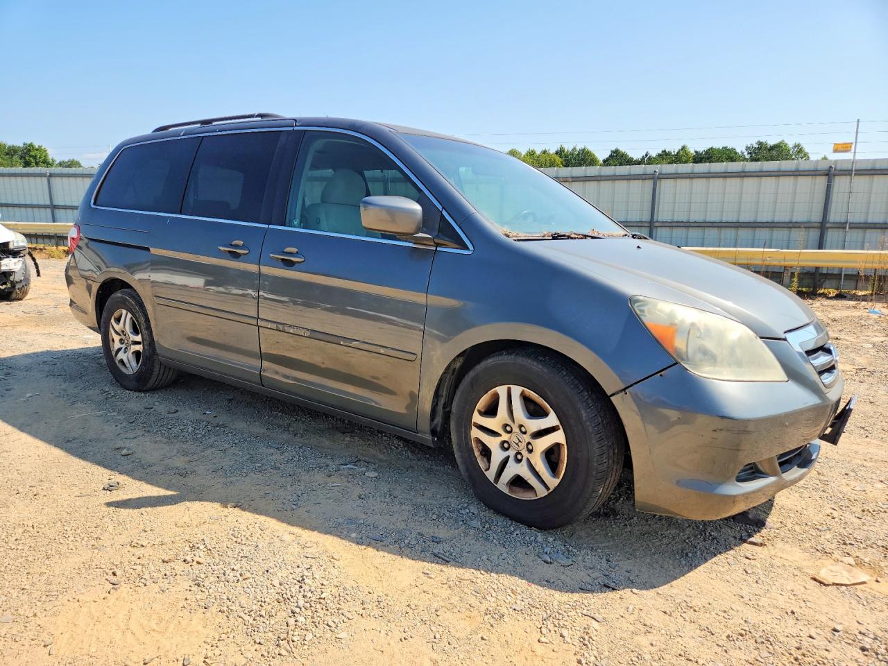 2007 Honda Odessey Gray vin: 5FNRL38437B088562