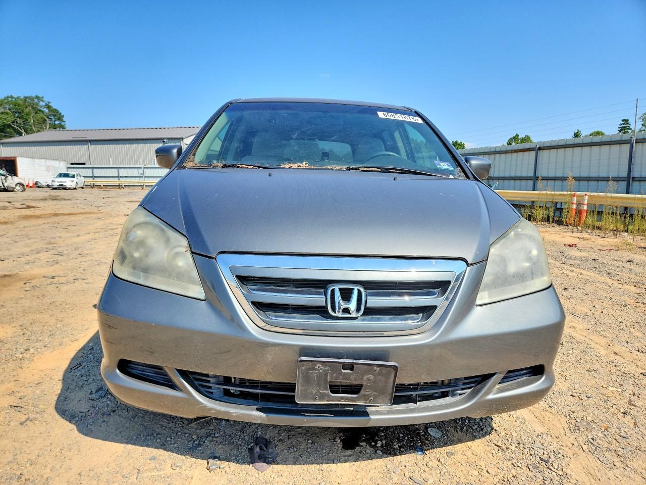 2007 Honda Odessey Gray vin: 5FNRL38437B088562