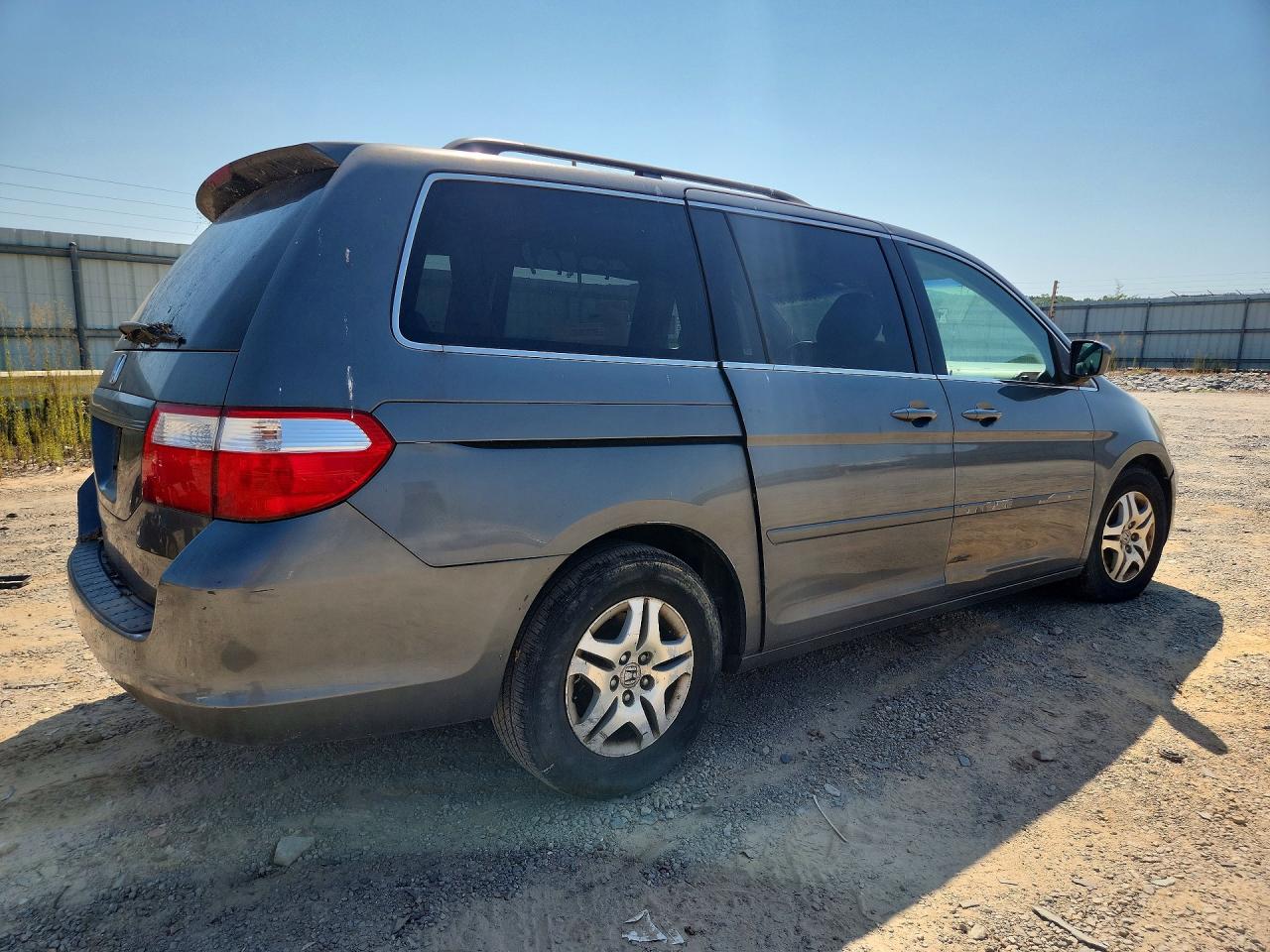 2007 Honda Odessey Gray vin: 5FNRL38437B088562