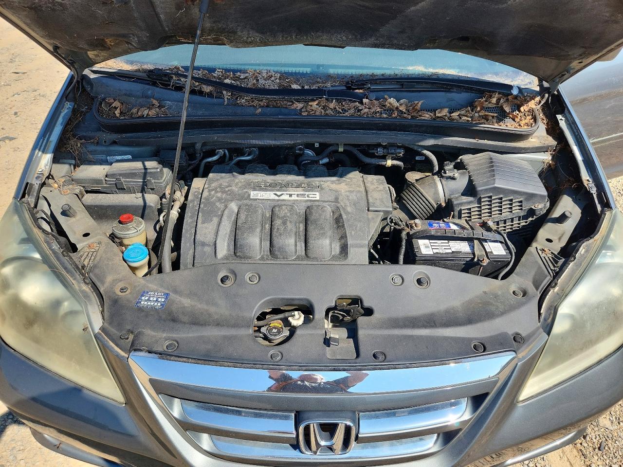 2007 Honda Odessey Gray vin: 5FNRL38437B088562