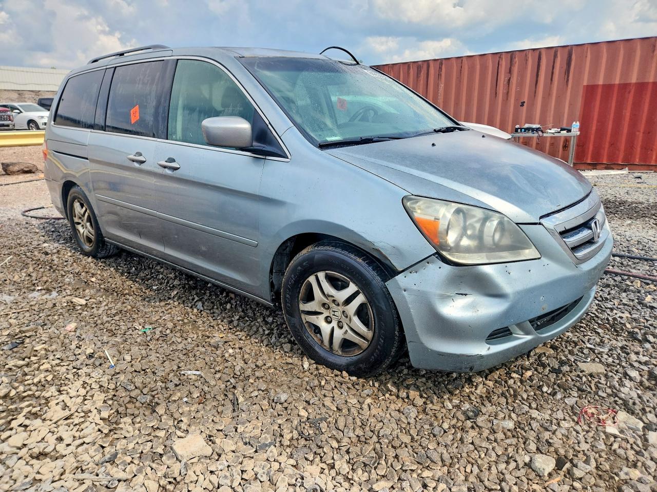 2007 Honda Odyssey Ex Blue vin: 5FNRL38437B095432