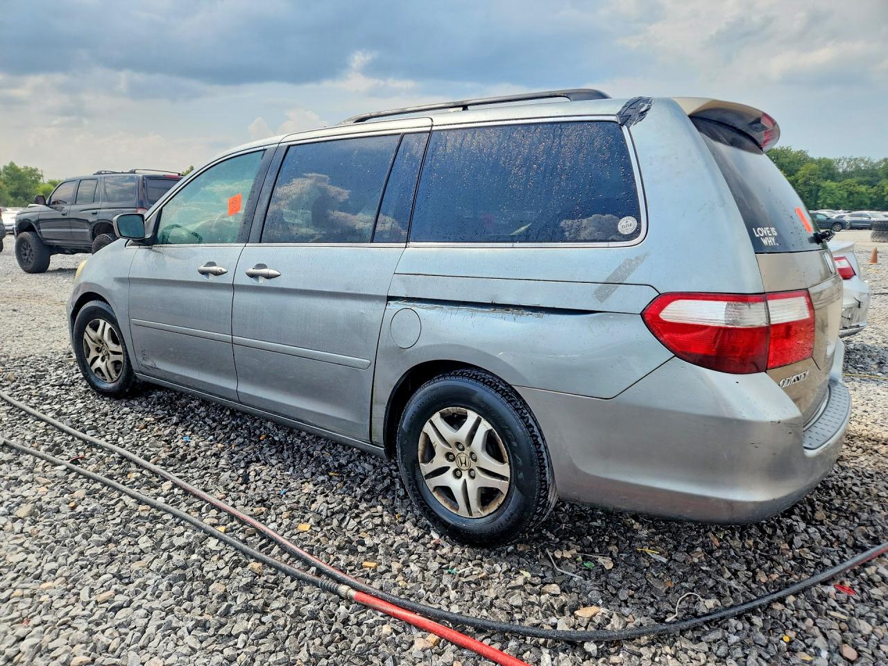 2007 Honda Odyssey Ex Blue vin: 5FNRL38437B095432