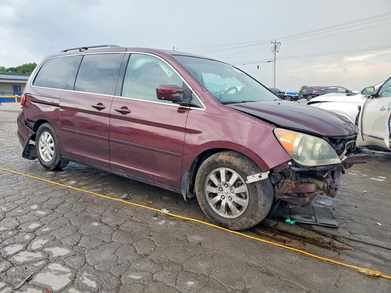 2008 Honda Odyssey Ex Бордовый vin: 5FNRL38438B039976