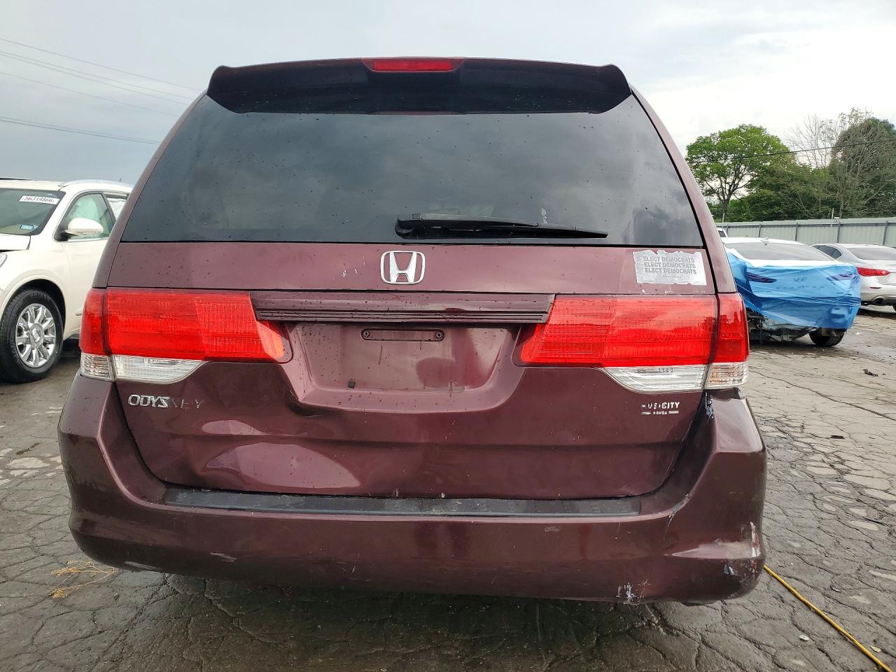 2008 Honda Odyssey Ex Бордовый vin: 5FNRL38438B039976