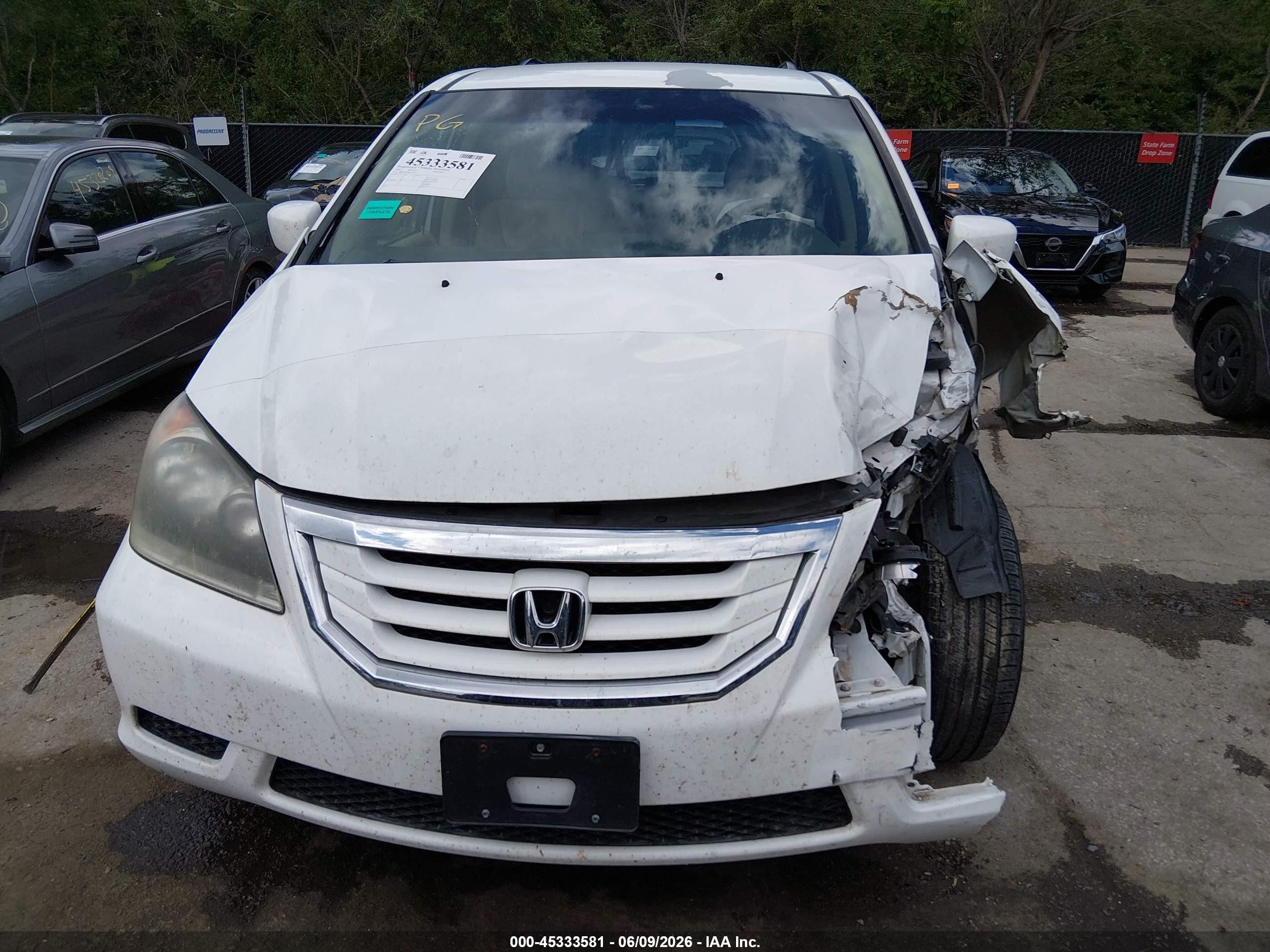 2008 Honda Odyssey Ex White vin: 5FNRL38438B052405