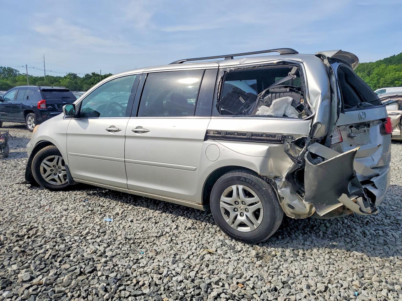 2008 Honda Odyssey Ex Silver vin: 5FNRL38438B412336