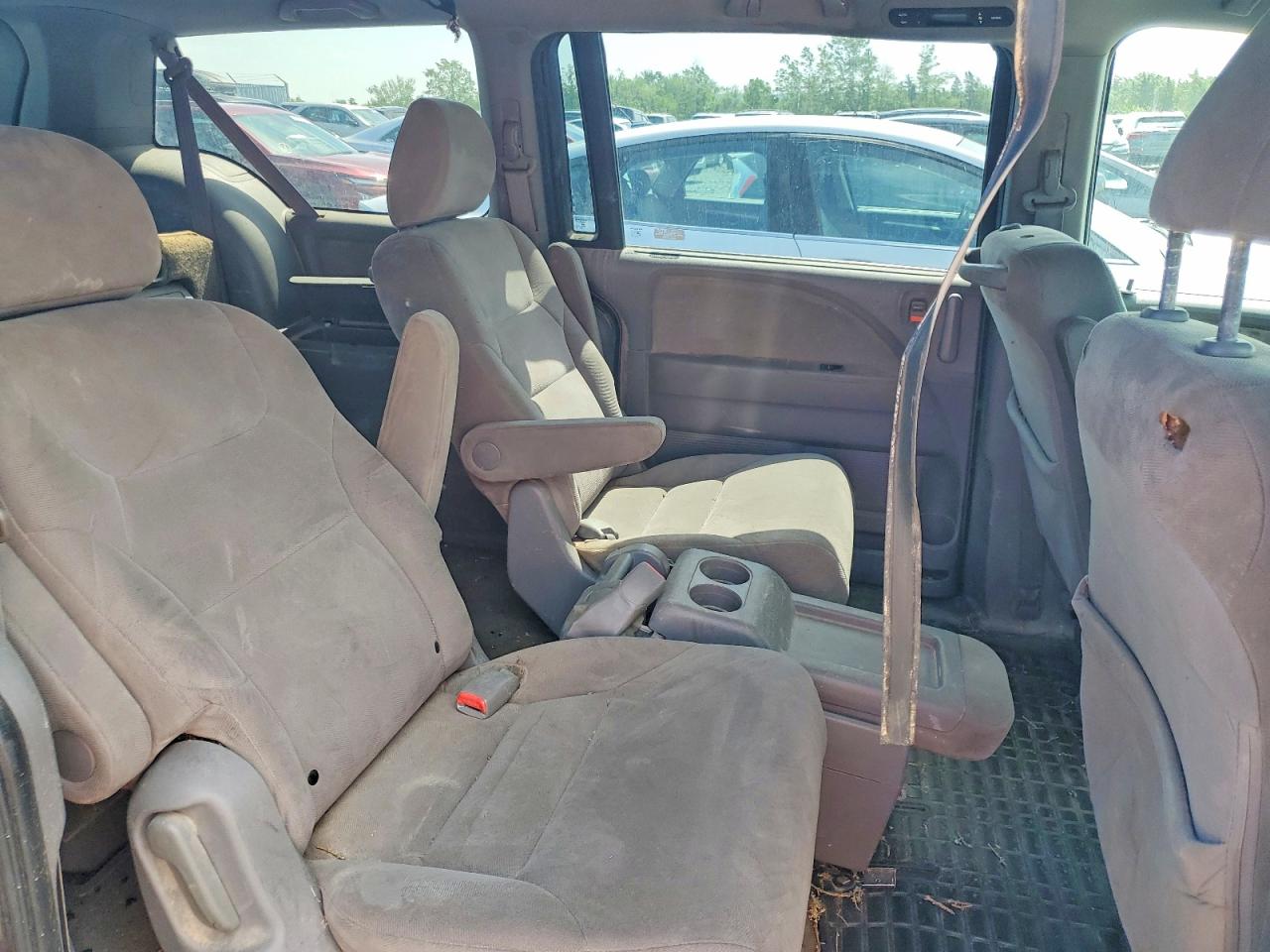2008 Honda Odyssey Ex Red vin: 5FNRL38438B510007