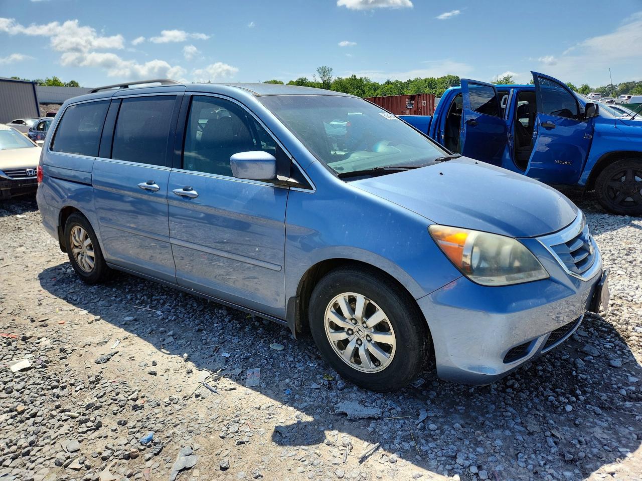 2009 Honda Odyssey Ex Blue vin: 5FNRL38439B060103