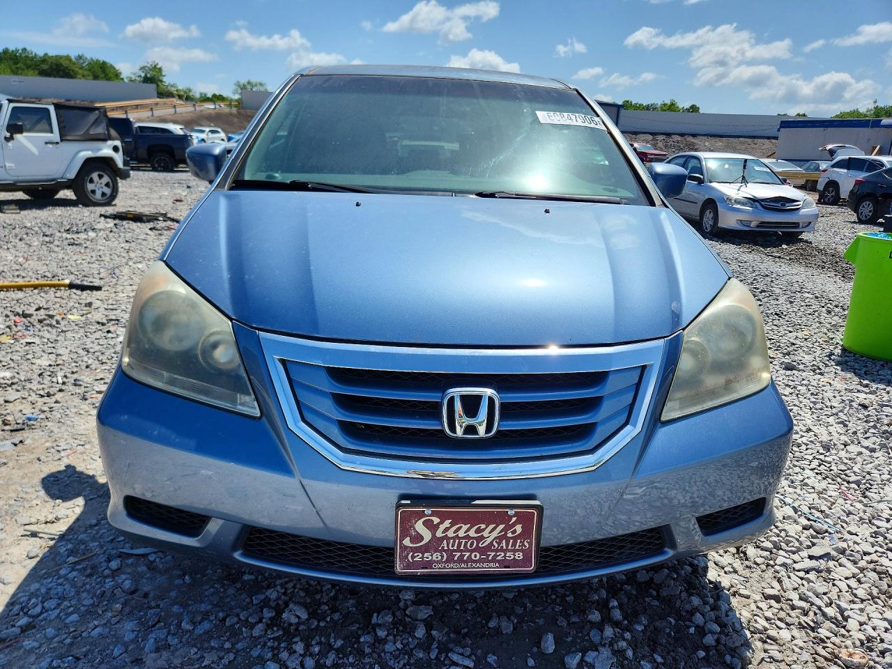 2009 Honda Odyssey Ex Blue vin: 5FNRL38439B060103