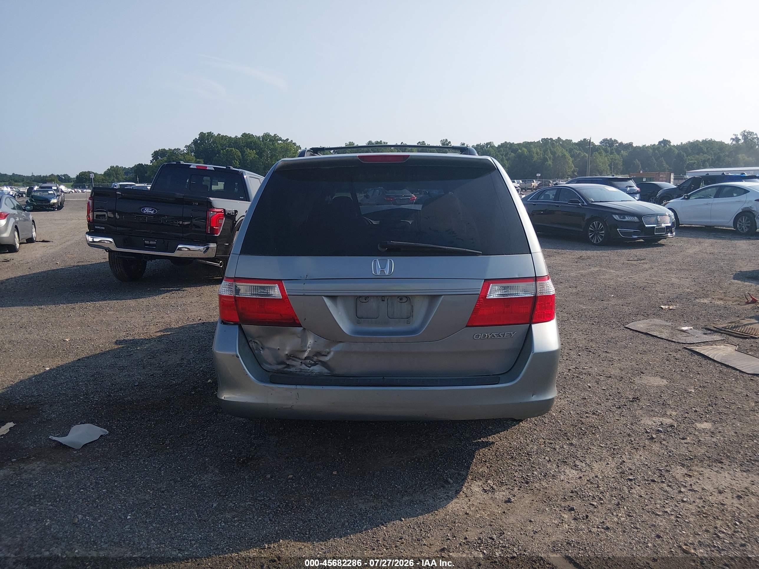 2005 Honda Odyssey Ex Blue vin: 5FNRL38445B046687