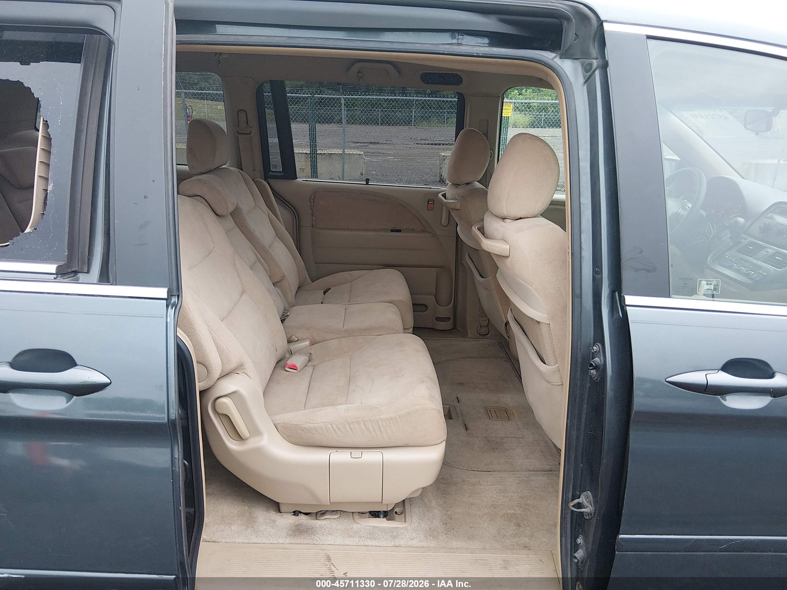2005 Honda Odyssey Ex Gray vin: 5FNRL38445B116446