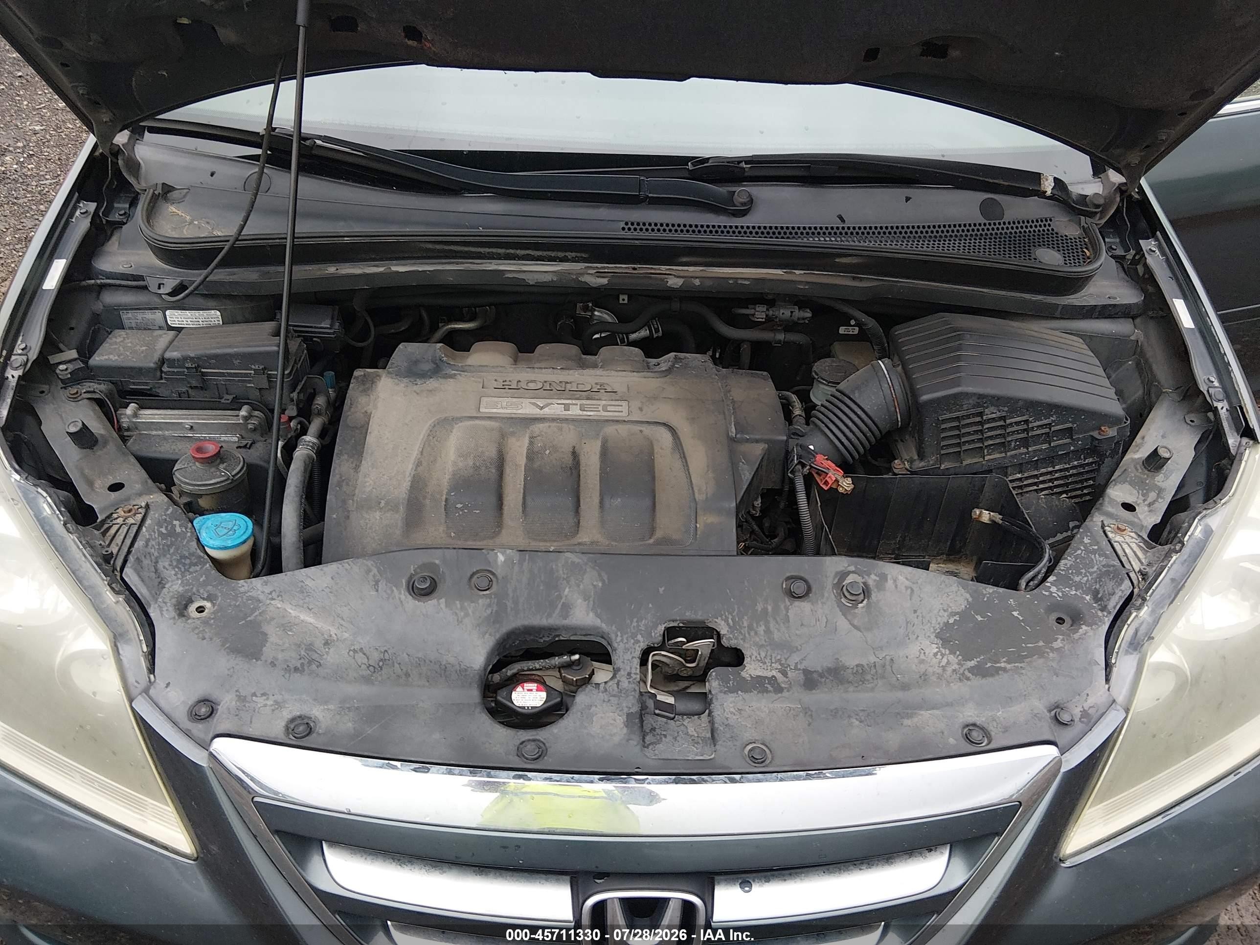 2005 Honda Odyssey Ex Gray vin: 5FNRL38445B116446