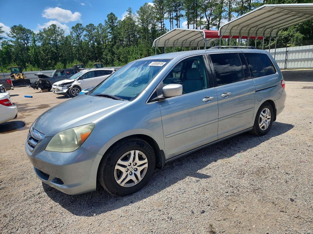 2006 Honda Odyssey Ex Синий vin: 5FNRL38446B051213