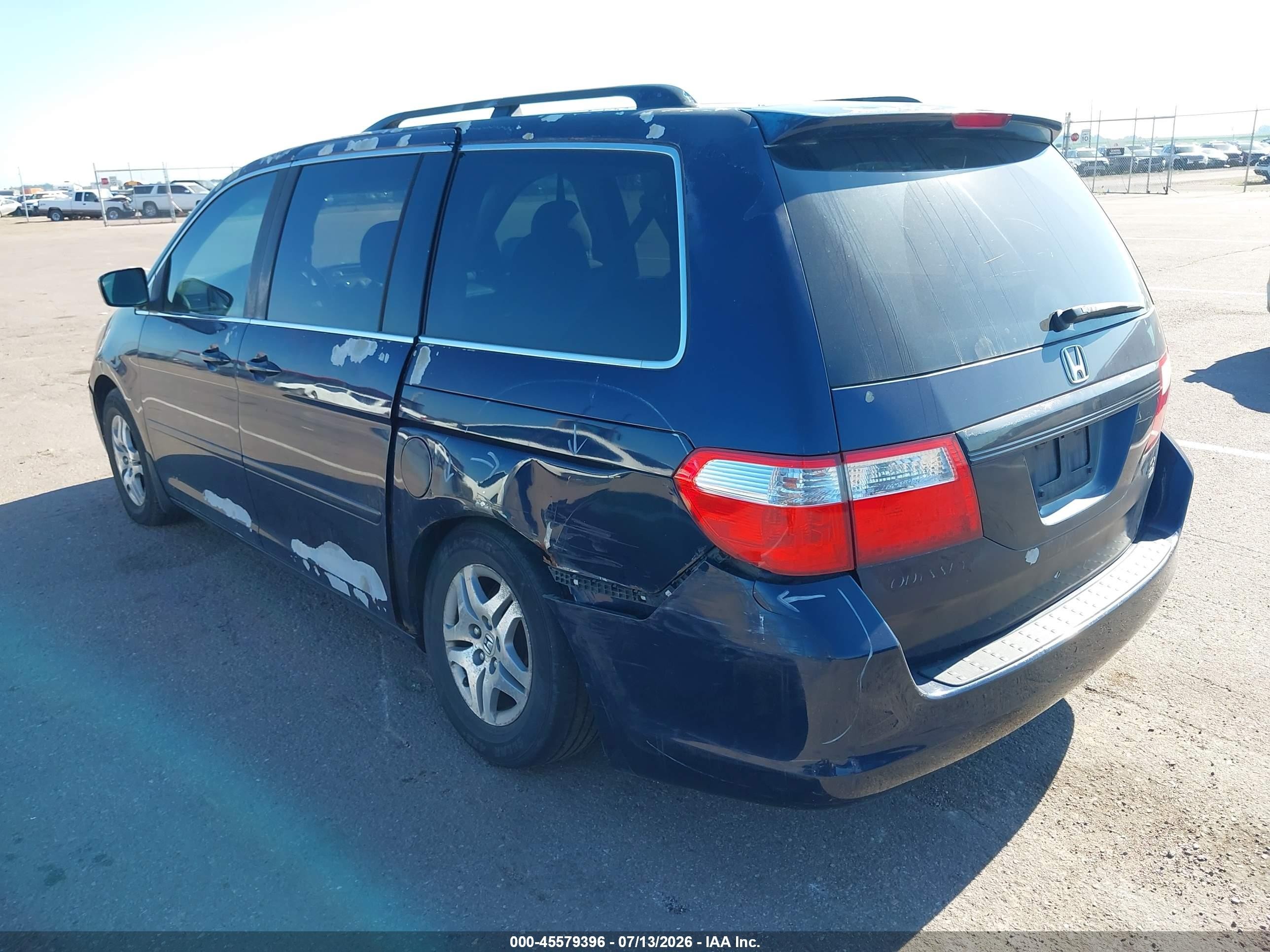 2006 Honda Odyssey Ex Blue vin: 5FNRL38446B077634