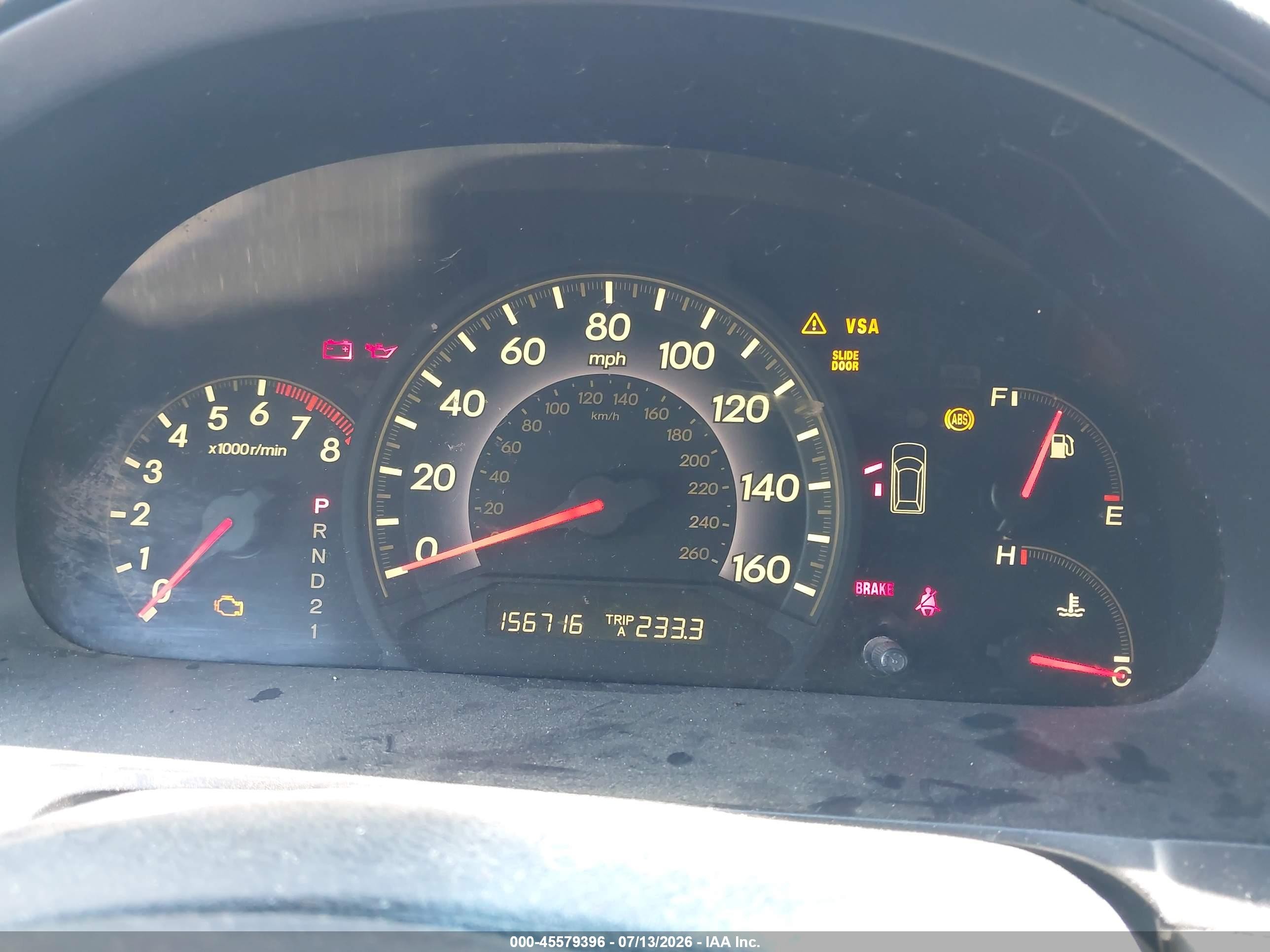 2006 Honda Odyssey Ex Blue vin: 5FNRL38446B077634