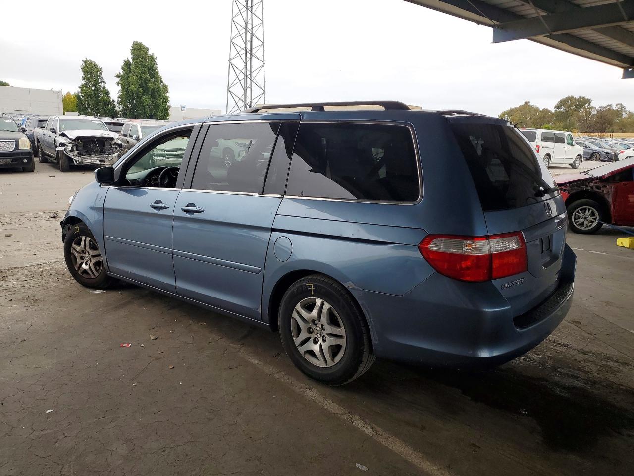 2006 Honda Odyssey Ex Синий vin: 5FNRL38446B093669