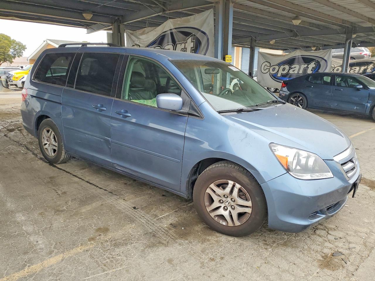 2006 Honda Odyssey Ex Синий vin: 5FNRL38446B093669
