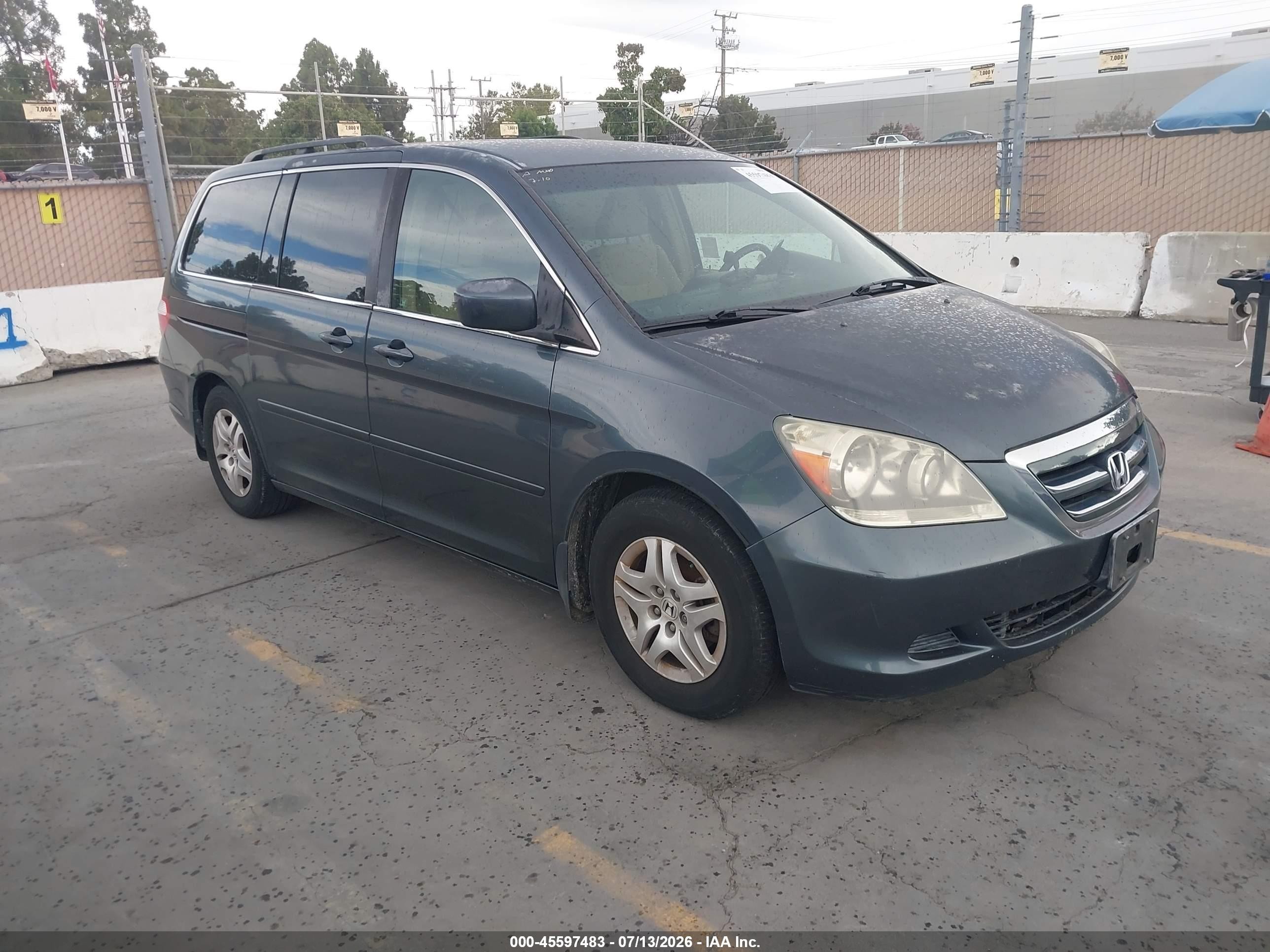 2006 Honda Odyssey Ex Зеленый vin: 5FNRL38446B400290