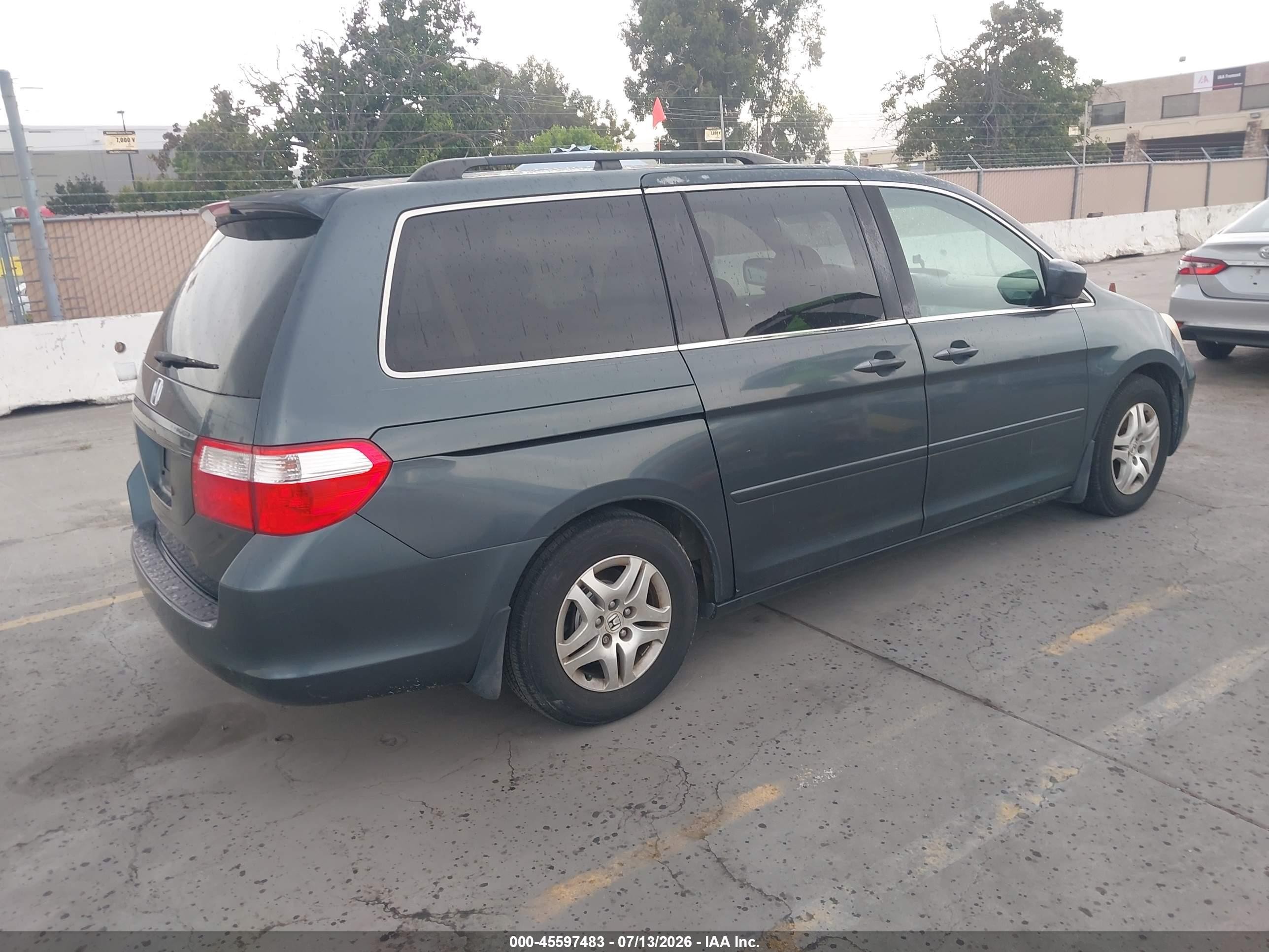 2006 Honda Odyssey Ex Зеленый vin: 5FNRL38446B400290