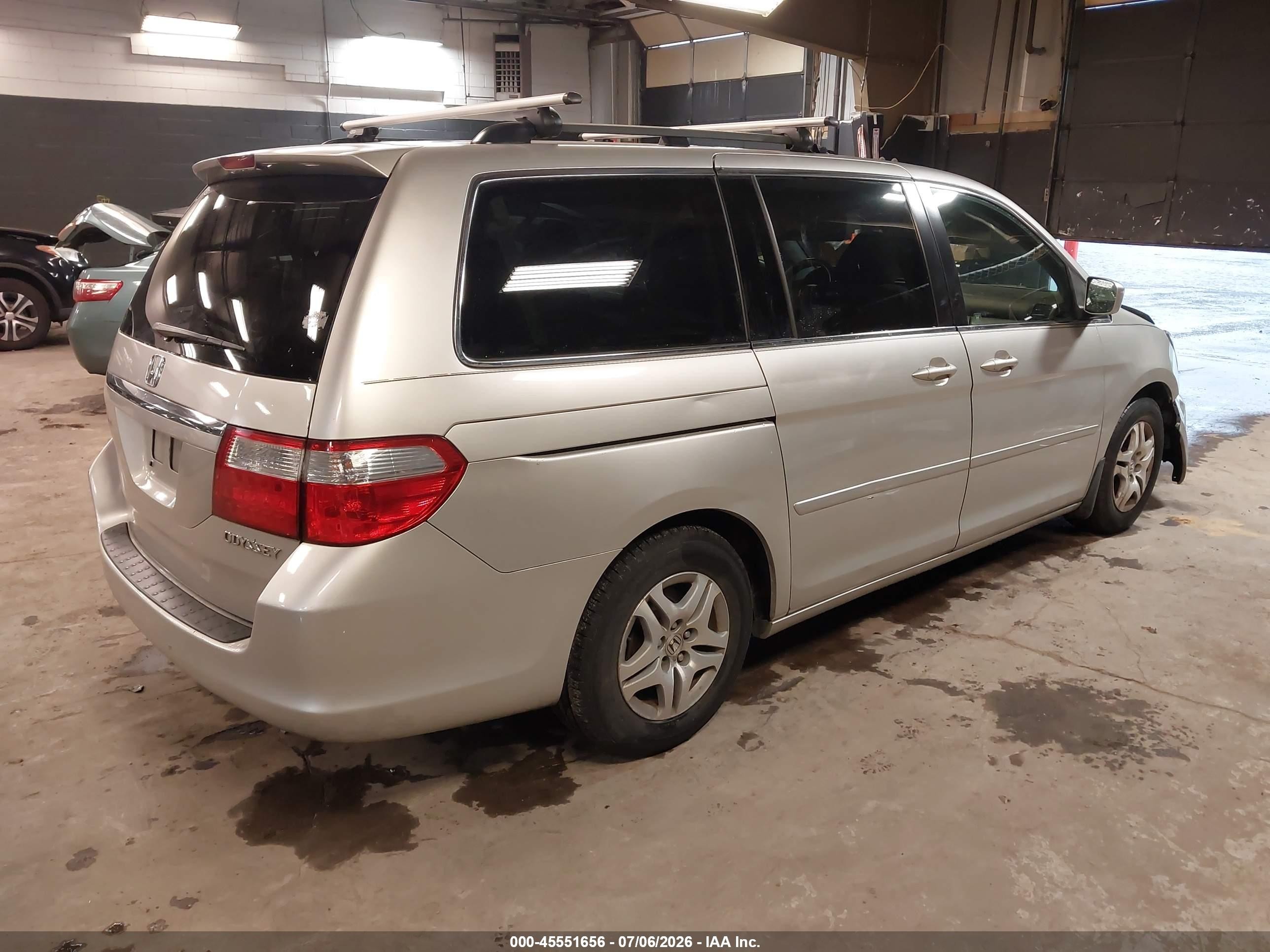 2006 Honda Odyssey Ex Серебряный vin: 5FNRL38446B436321