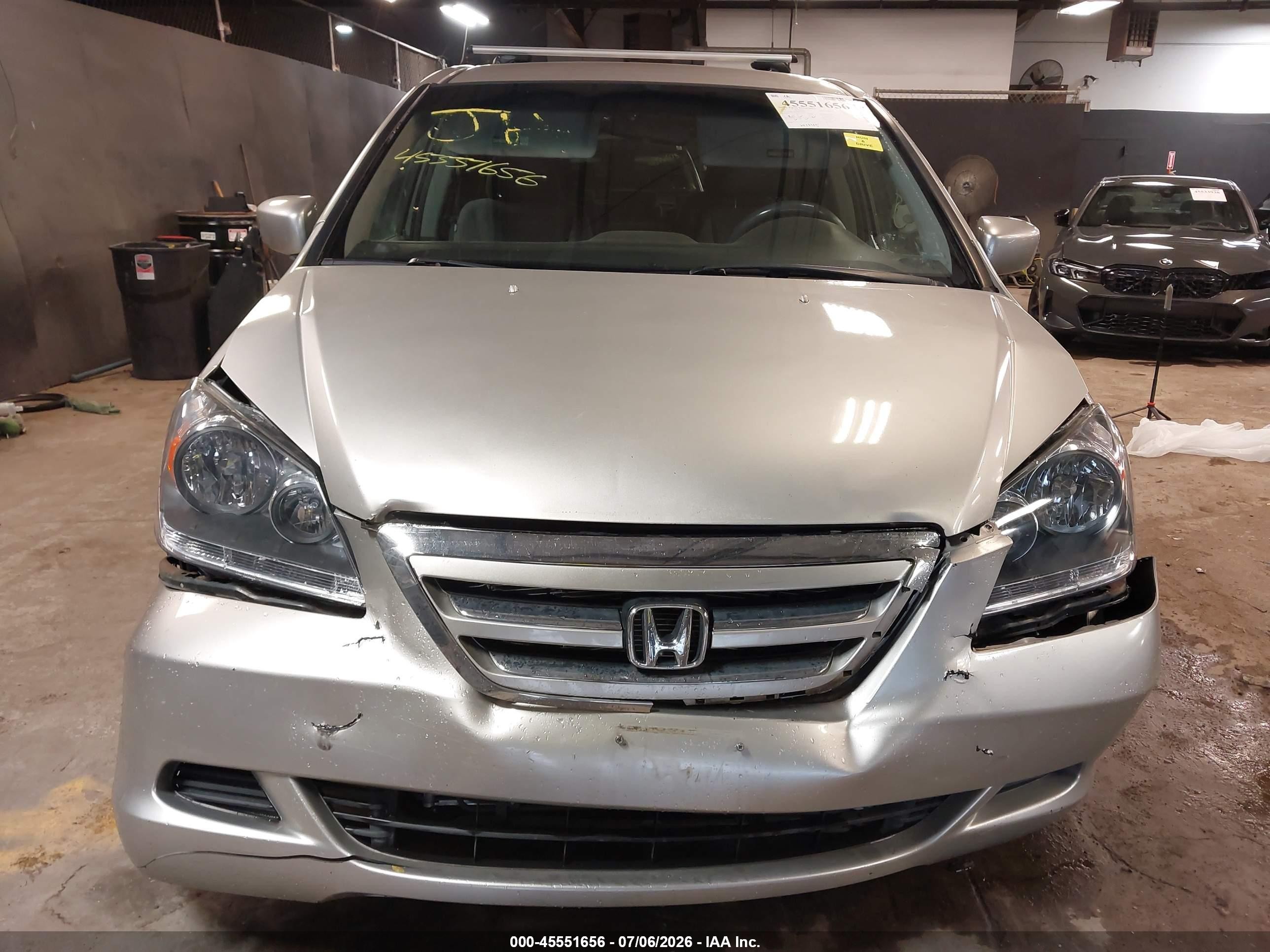 2006 Honda Odyssey Ex Серебряный vin: 5FNRL38446B436321