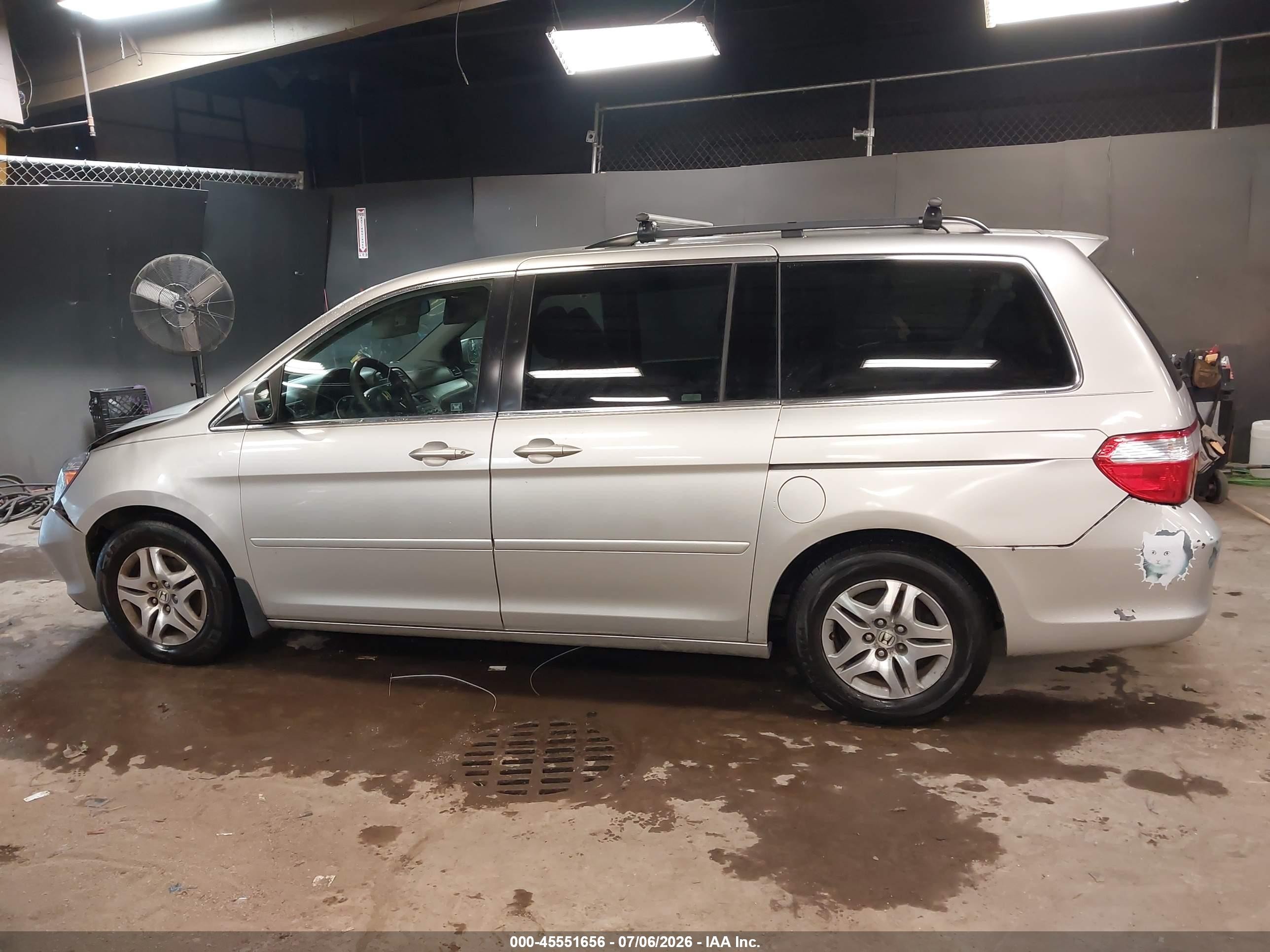 2006 Honda Odyssey Ex Серебряный vin: 5FNRL38446B436321