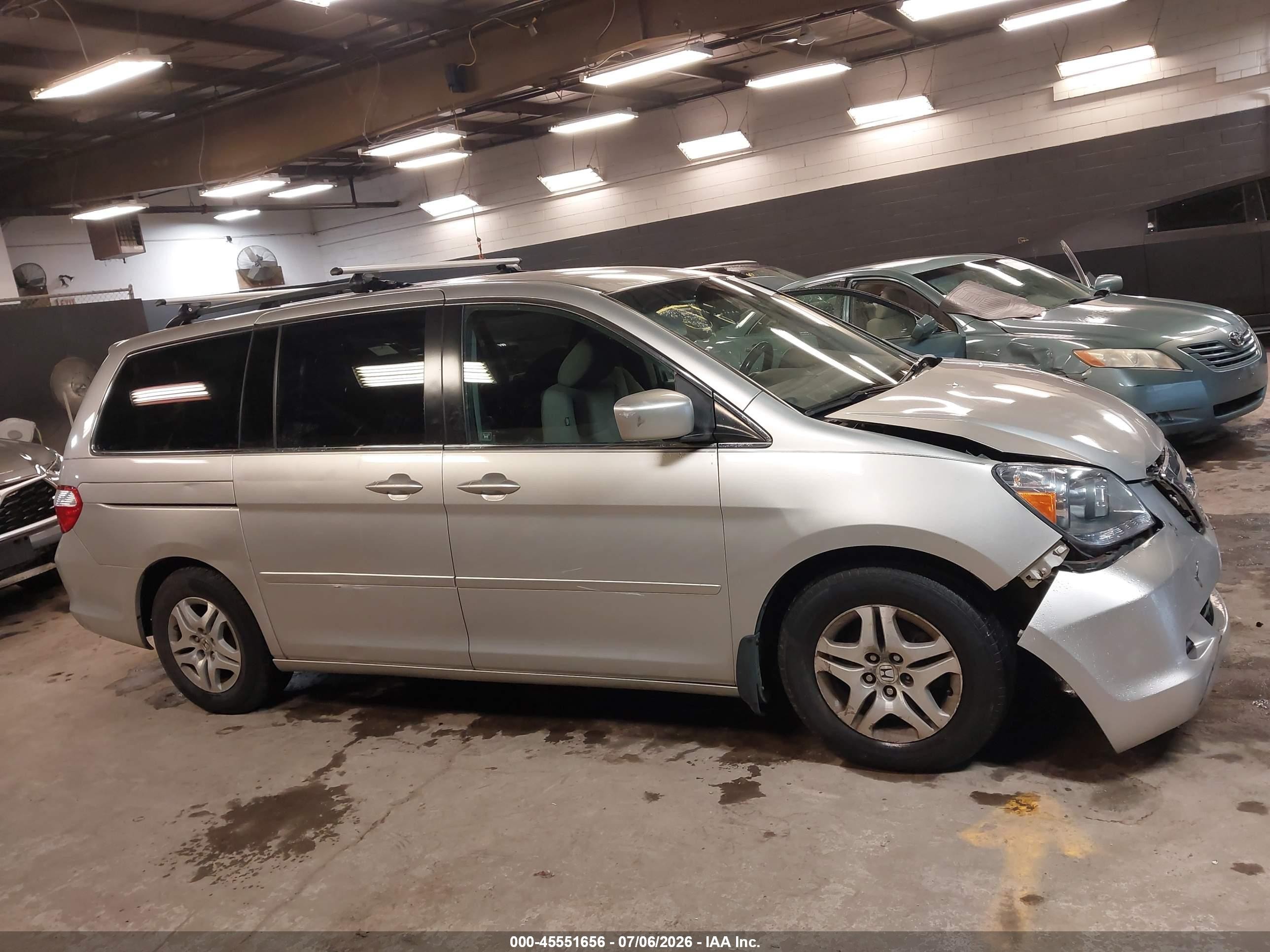 2006 Honda Odyssey Ex Серебряный vin: 5FNRL38446B436321