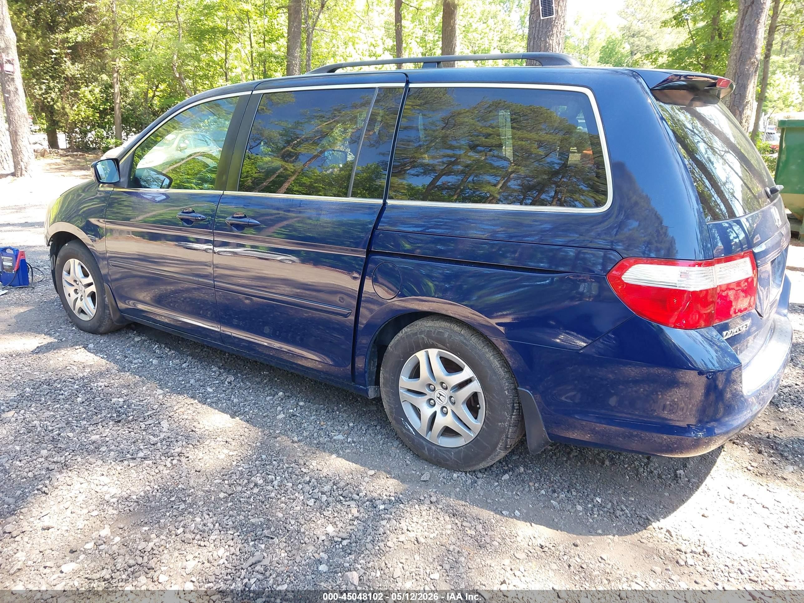 2007 Honda Odyssey Ex Blue vin: 5FNRL38447B031657