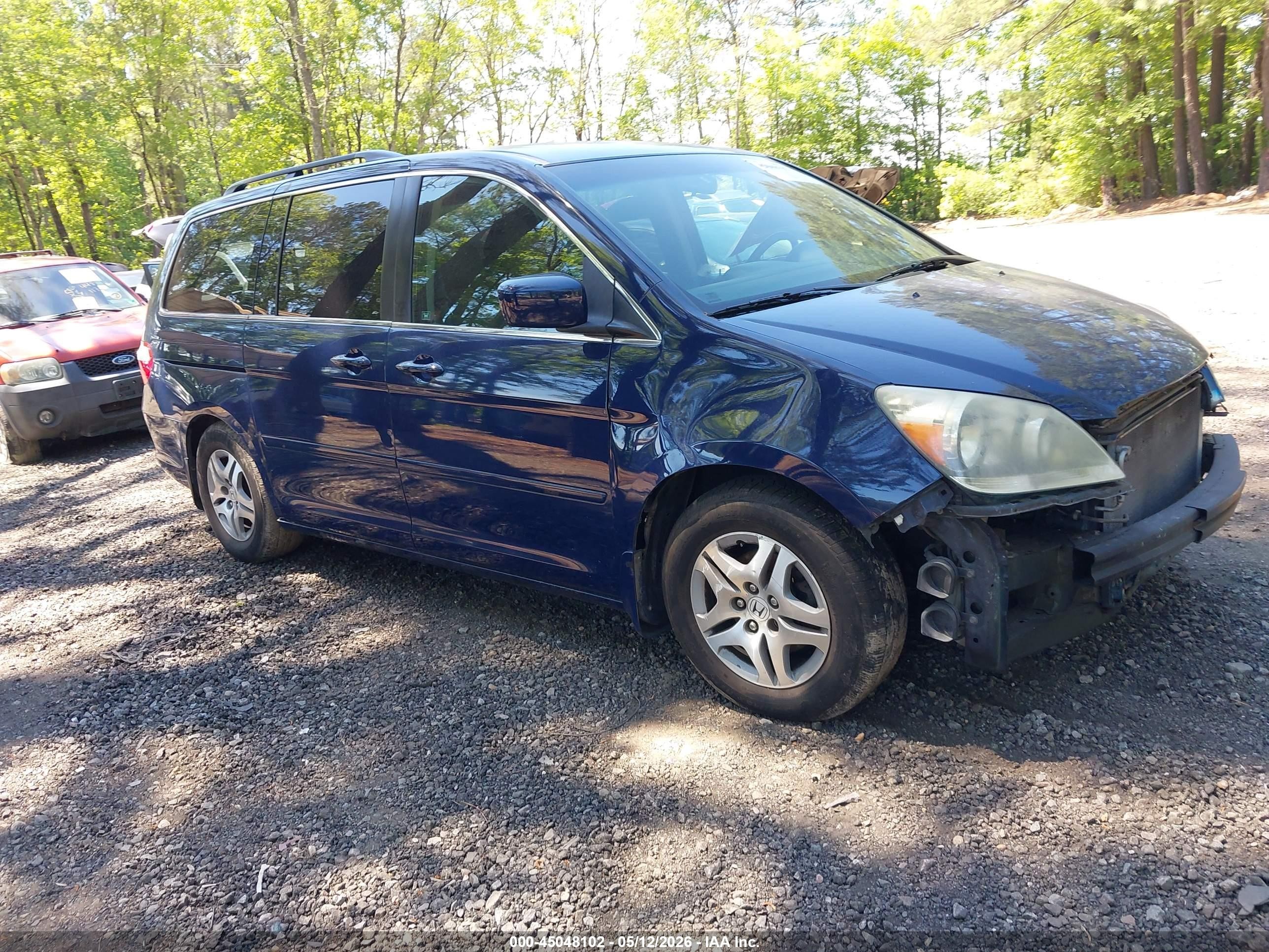 2007 Honda Odyssey Ex Blue vin: 5FNRL38447B031657