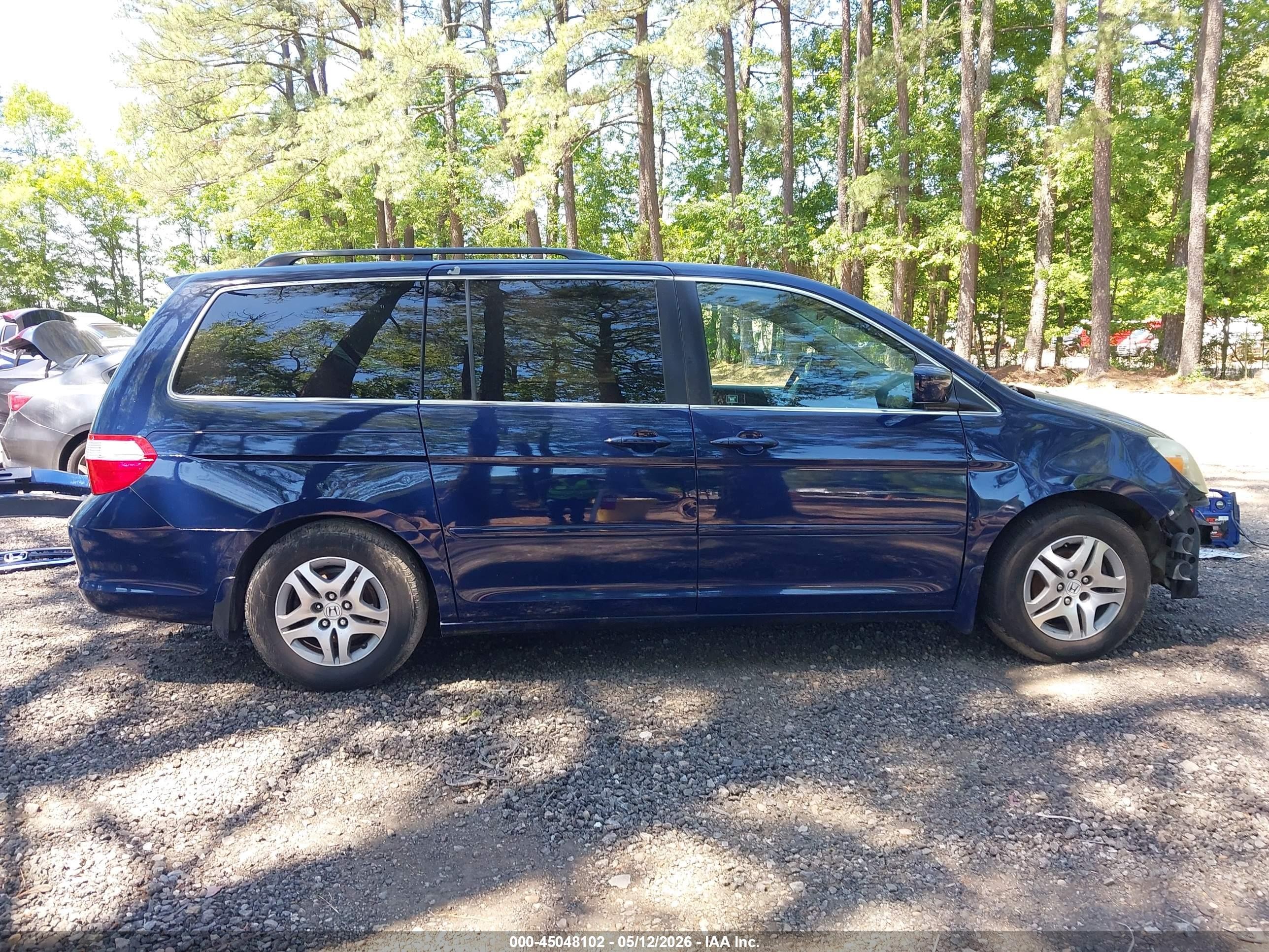 2007 Honda Odyssey Ex Blue vin: 5FNRL38447B031657