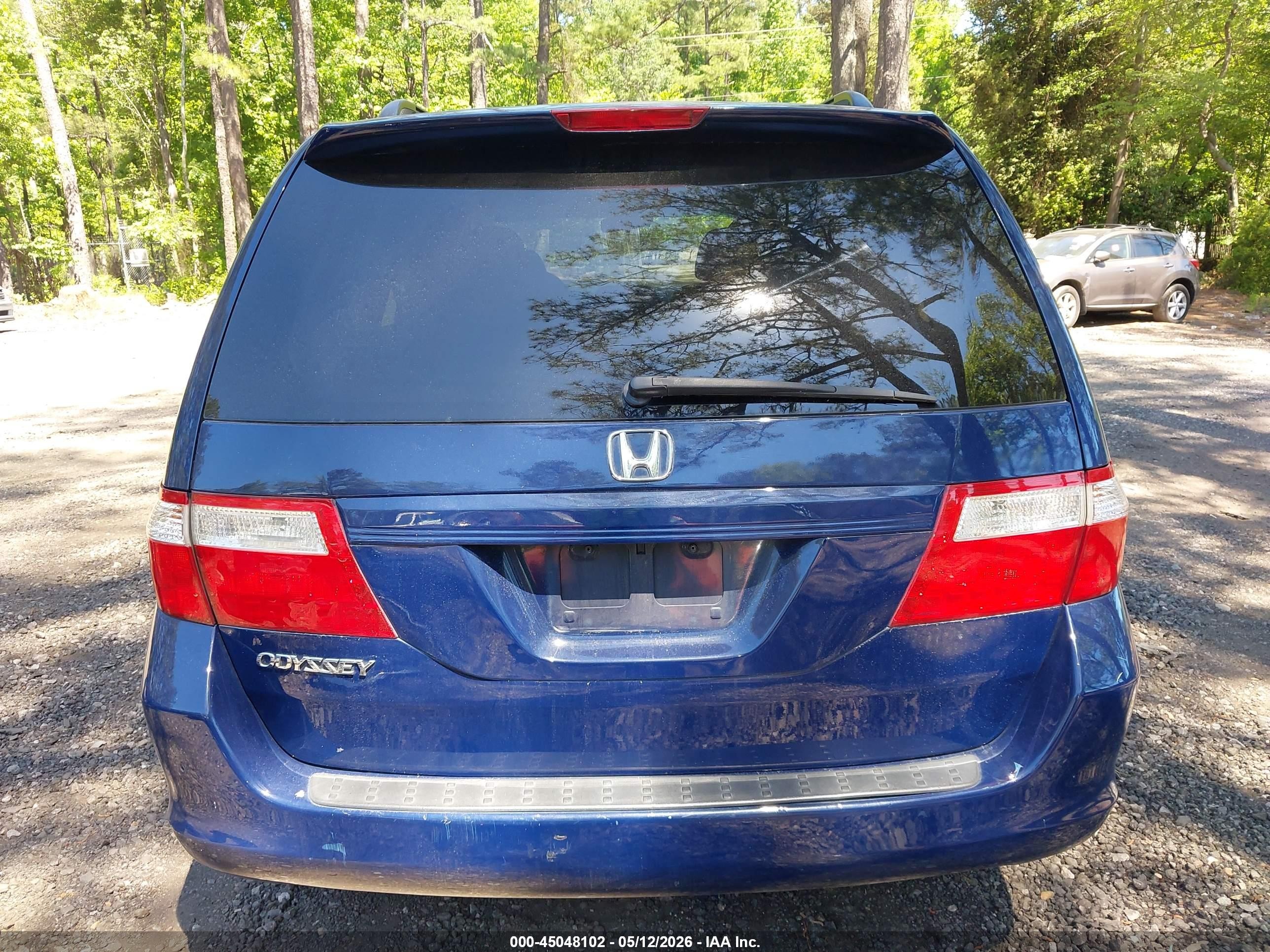 2007 Honda Odyssey Ex Blue vin: 5FNRL38447B031657