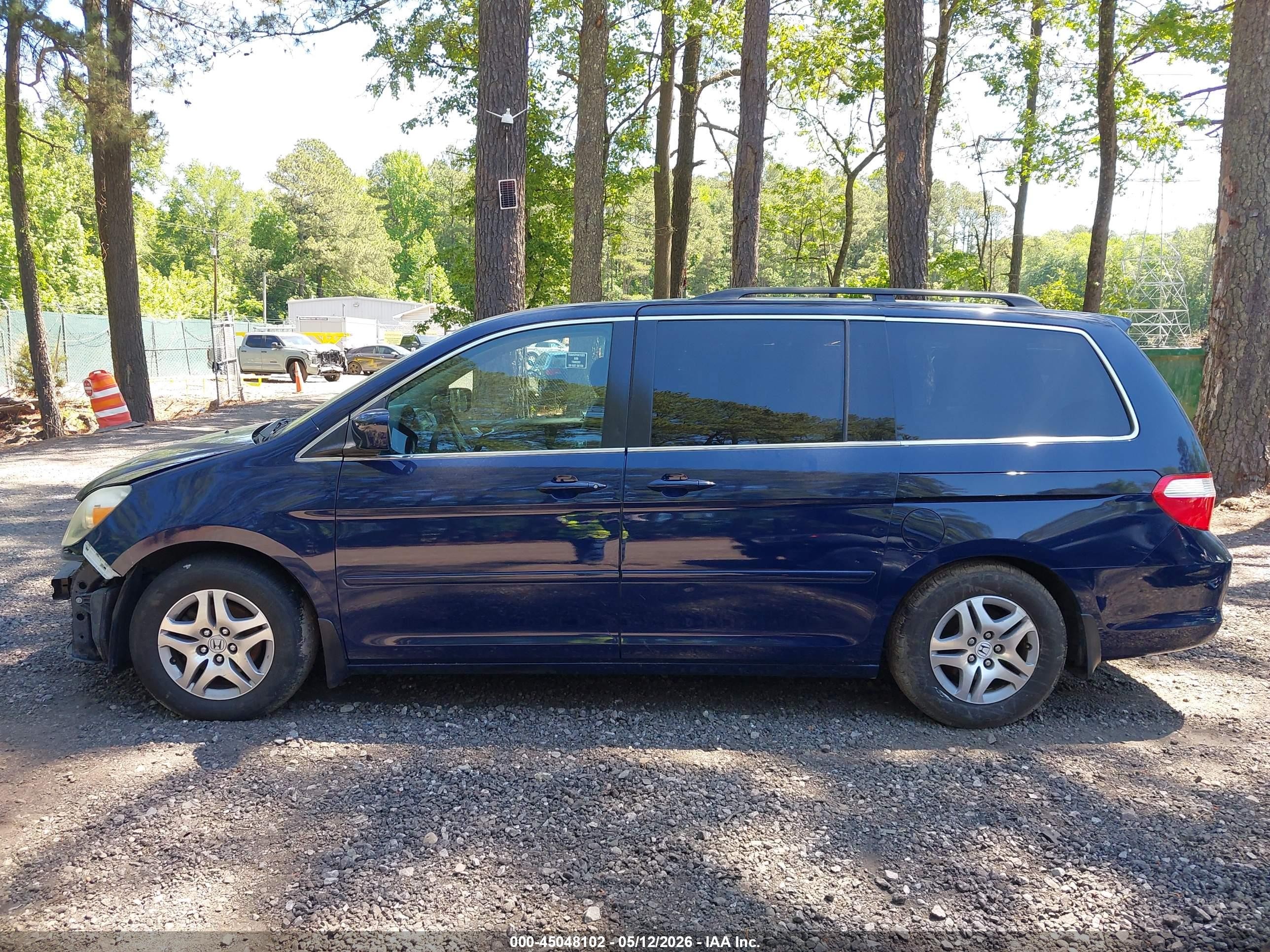 2007 Honda Odyssey Ex Blue vin: 5FNRL38447B031657