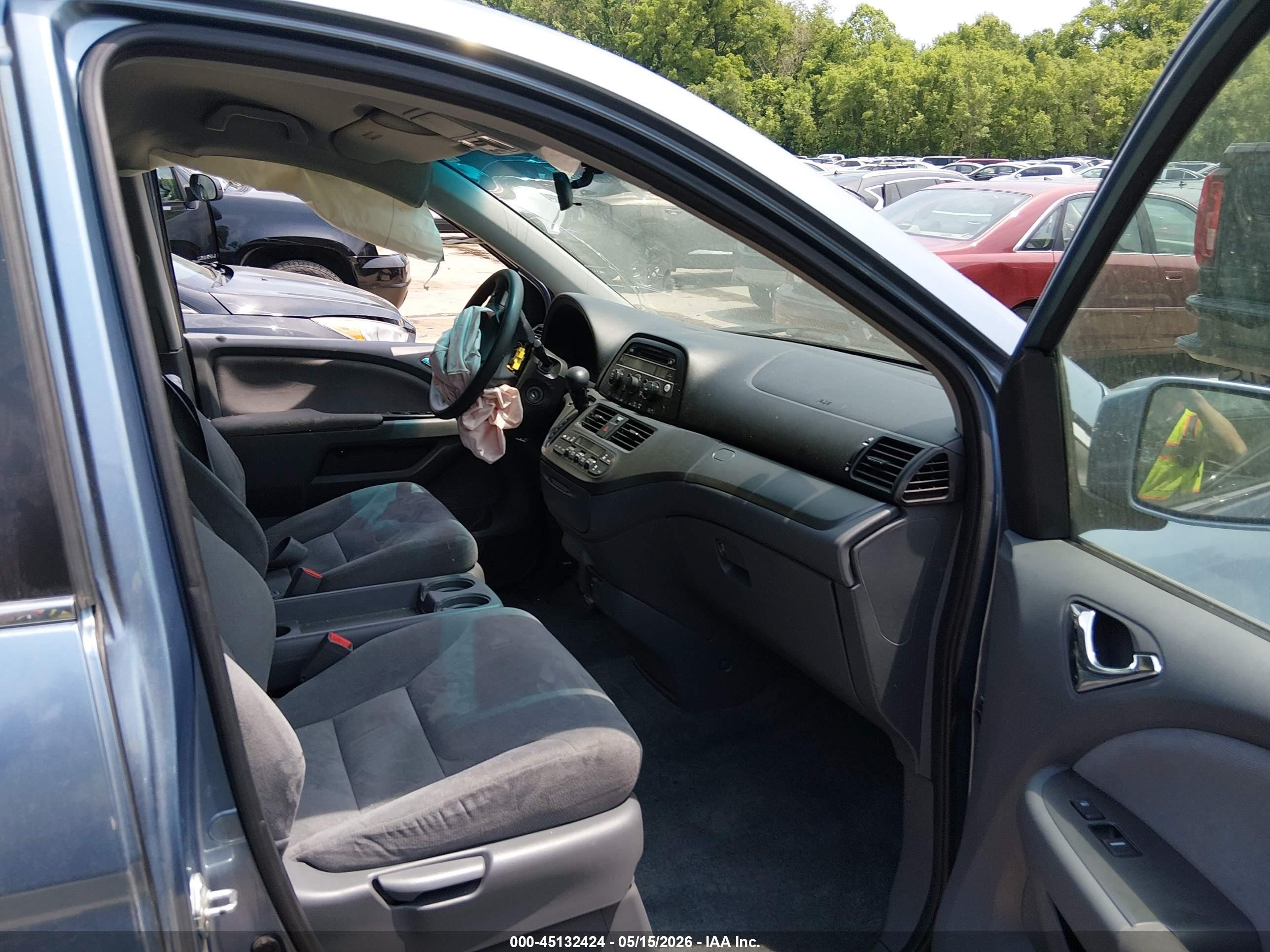 2007 Honda Odyssey Ex Blue vin: 5FNRL38447B078235
