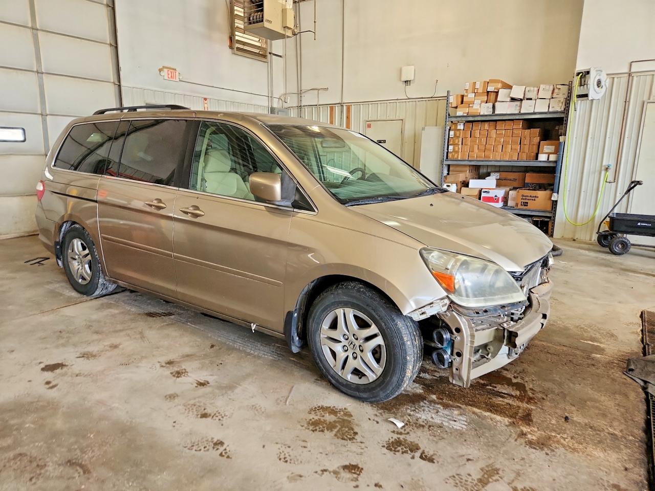 2007 Honda Odyssey Ex Tan vin: 5FNRL38447B092622