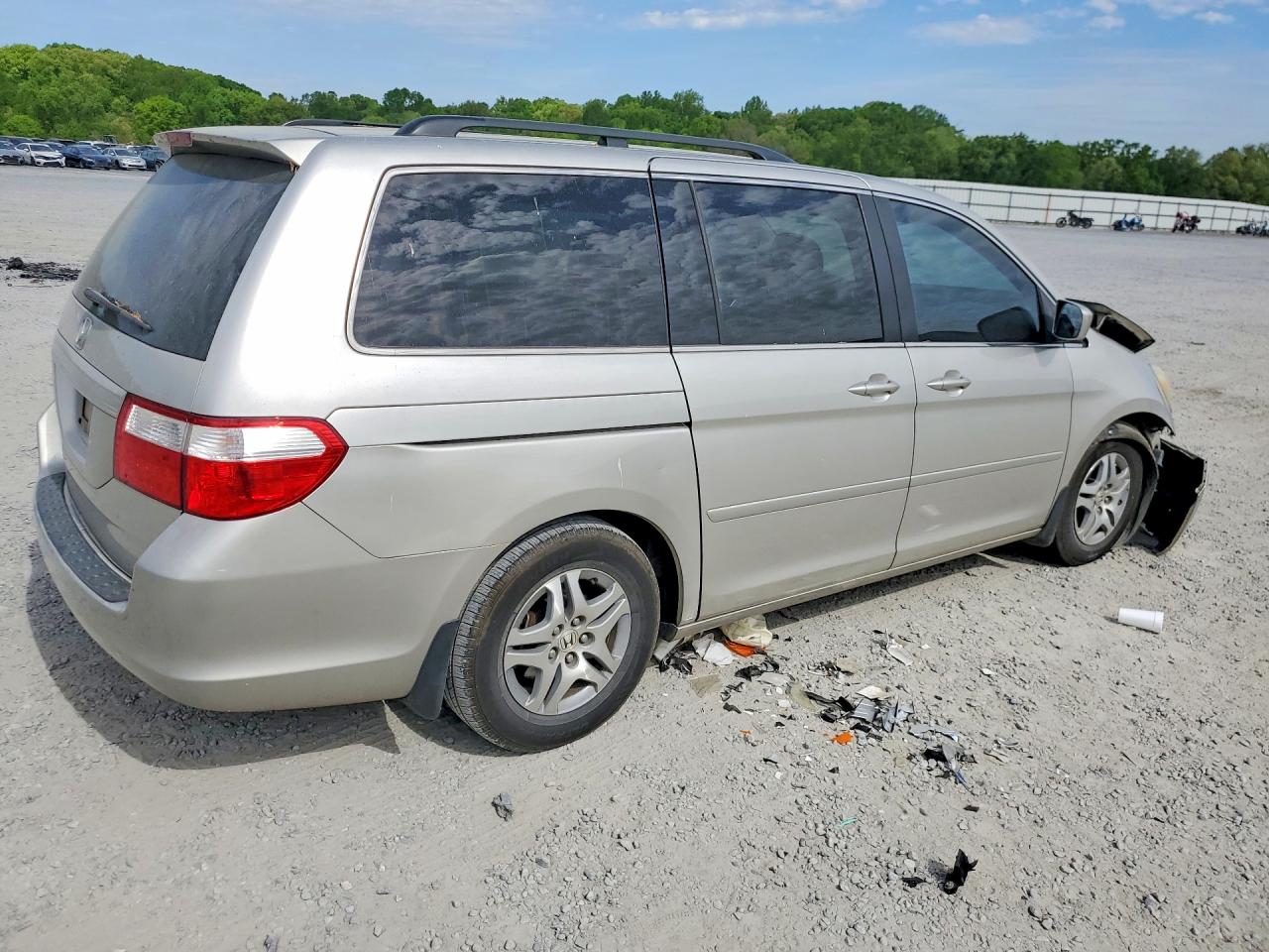 2007 Honda Odyssey Ex Beige vin: 5FNRL38447B428463