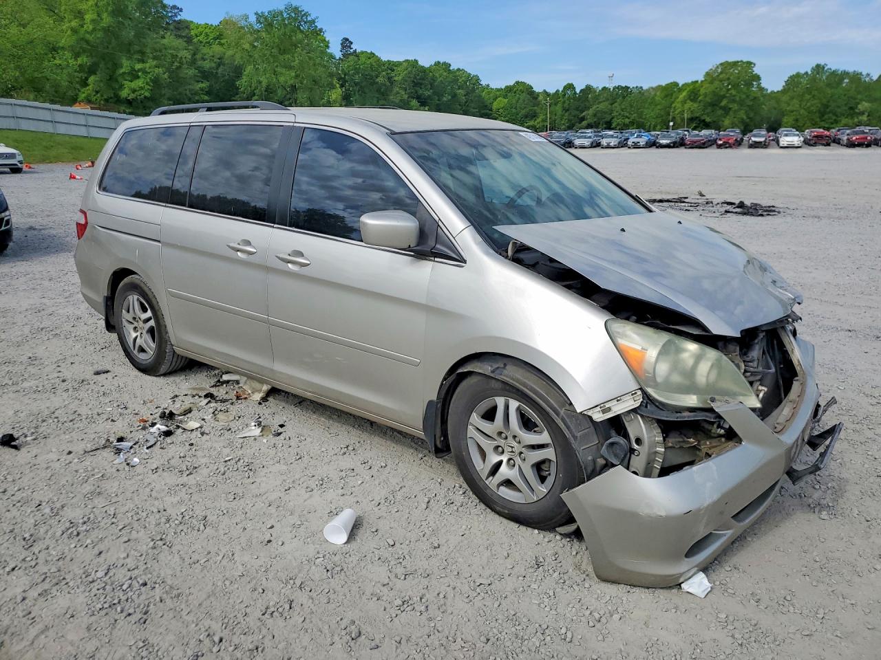 2007 Honda Odyssey Ex Beige vin: 5FNRL38447B428463