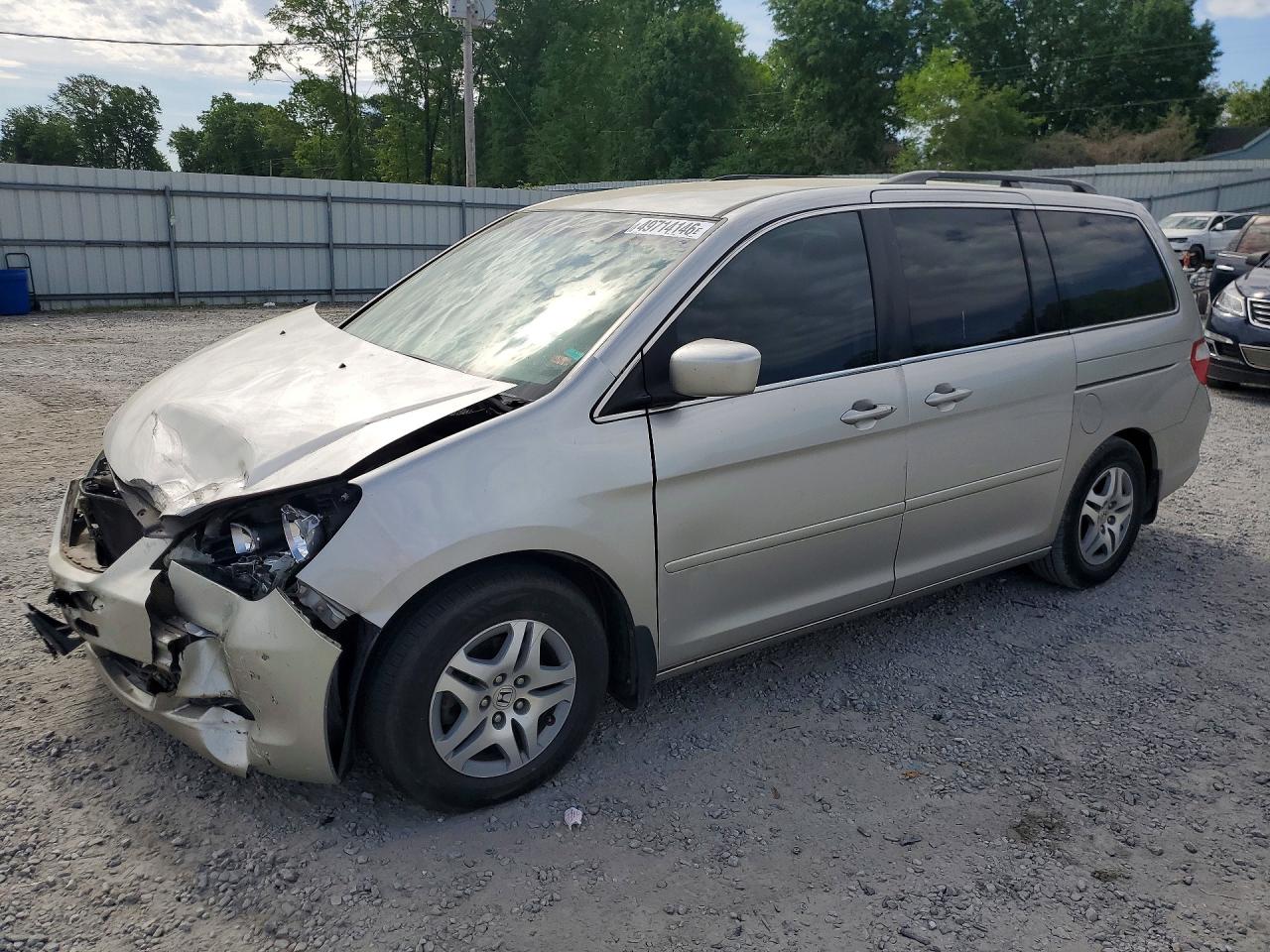 2007 Honda Odyssey Ex Beige vin: 5FNRL38447B428463